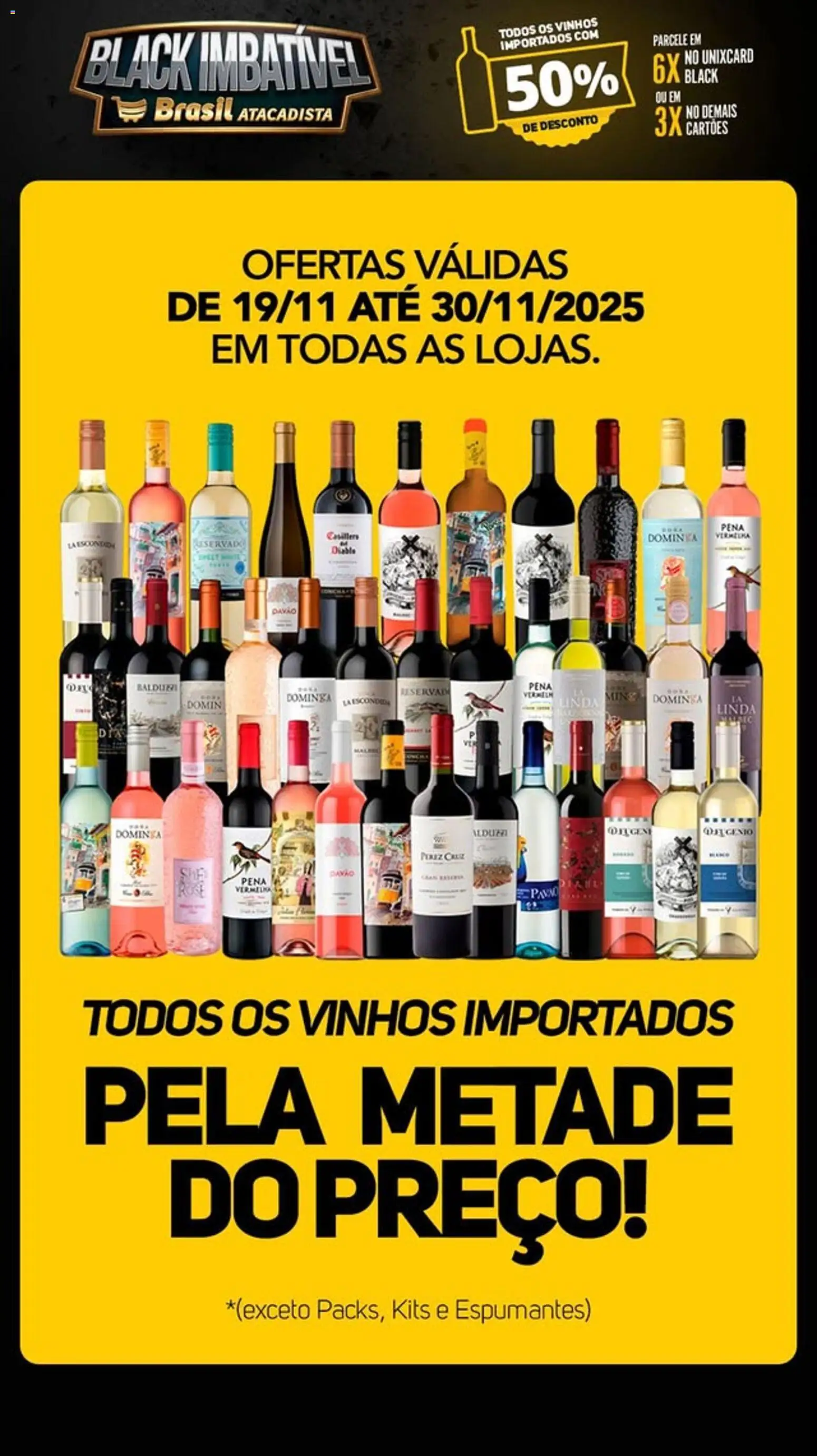 Pré-Visualização do folheto "Black Friday" da loja Brasil Atacadista válido a partir de 19/11/2025