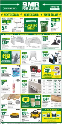 Un aperçu du dépliant Weekly flyer / circulaire du magasin BMR est valide à partir 2 oct. 2025
