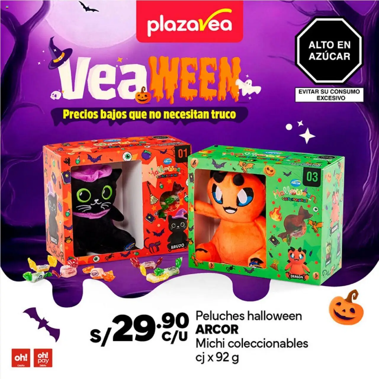 Vista previa de Diptico Veaween de la tienda Plaza Vea válido desde 13/10/2025 - Peluches, Azúcar