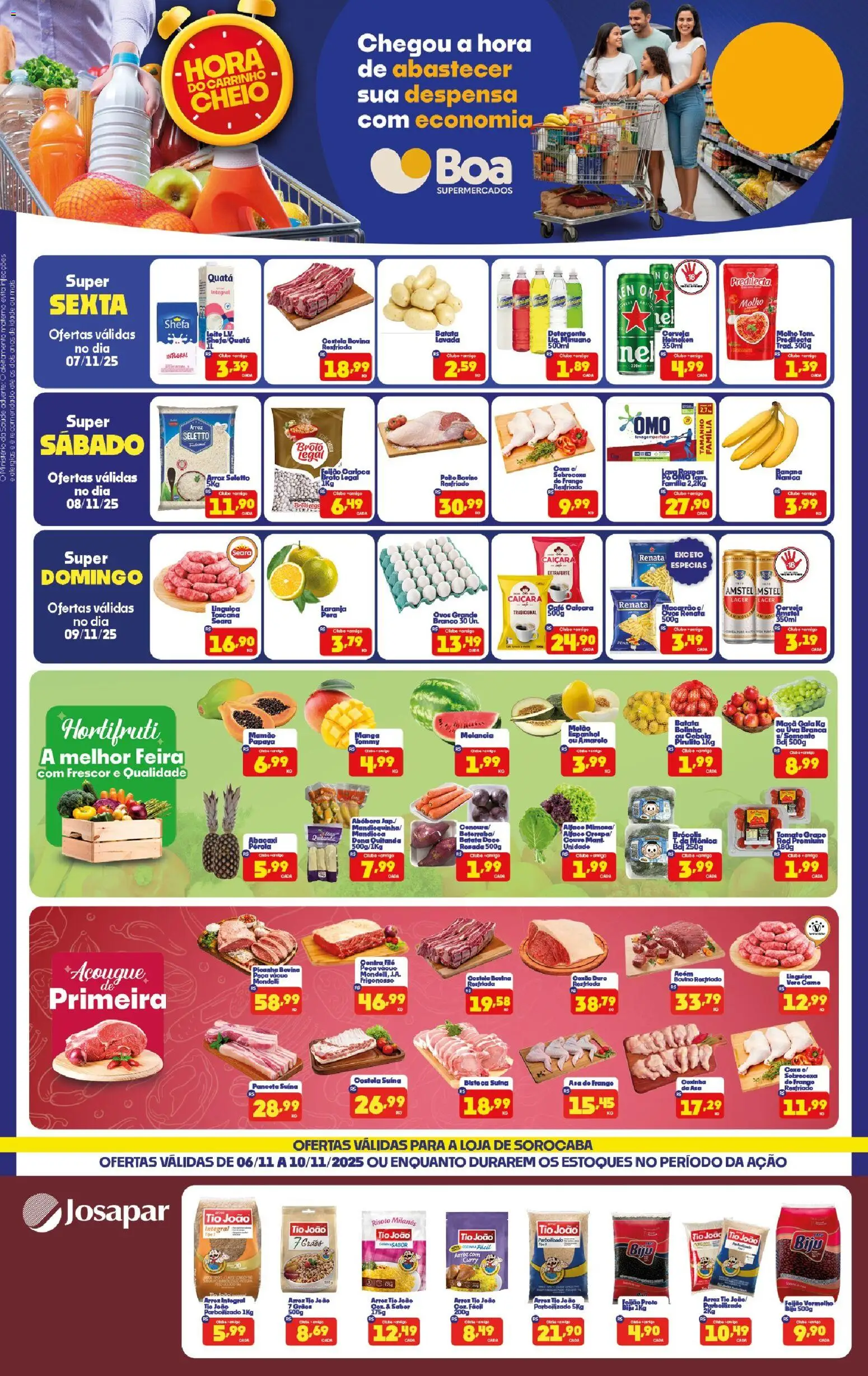 Pré-Visualização do folheto "Ofertas da semana" da loja Boa Supermercados válido a partir de 06/11/2025