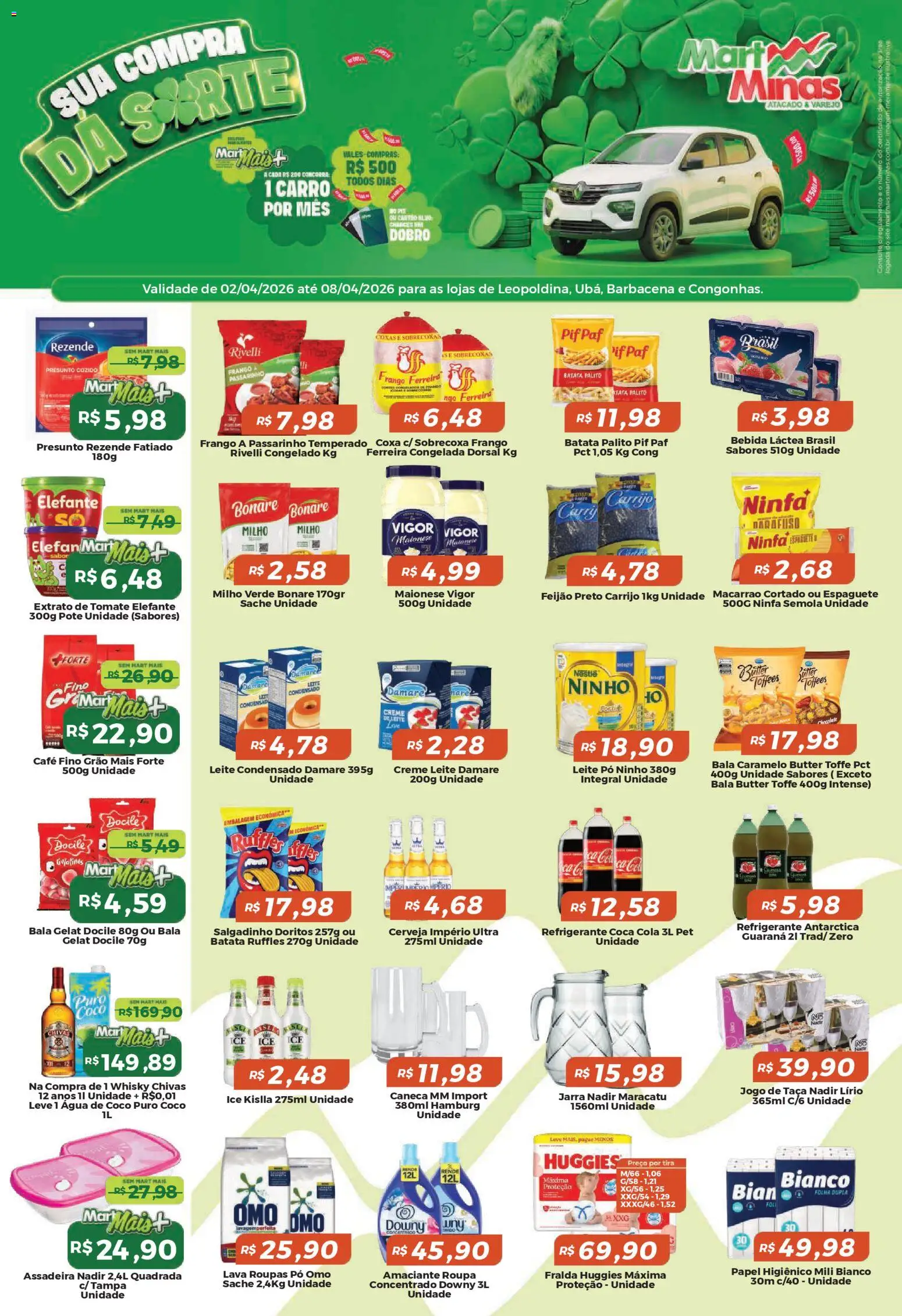 Pré-Visualização do folheto "Mart Minas ofertas" da loja Mart Minas válido a partir de 02/04/2026