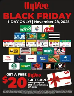 Ad Preview of HyVee Black Friday from 11/28/2025