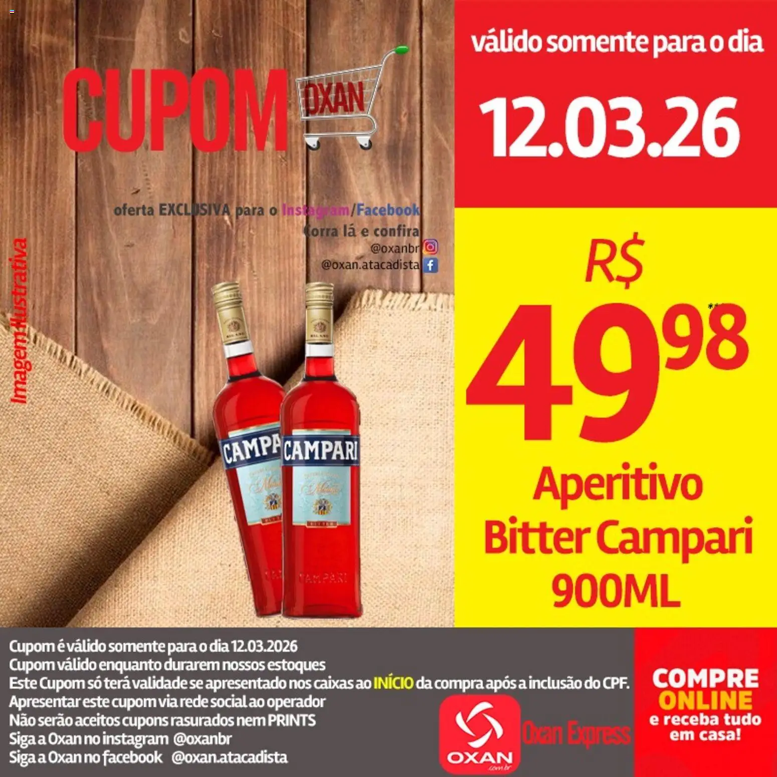 Pré-Visualização do folheto "Oxan Atacadista - Ofertas da semana" da loja Oxan Atacadista válido a partir de 12/03/2026 - Campari