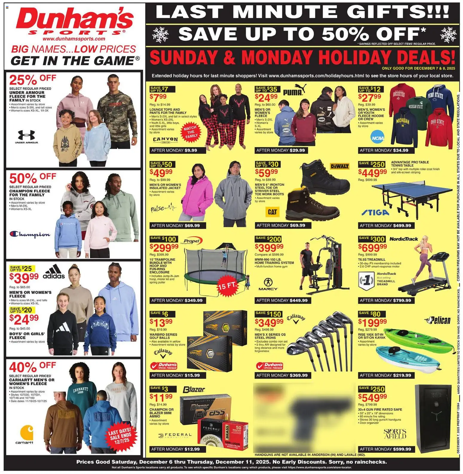 Ad Preview of Dunham's Sports Weekly Ad from 12/06/2025