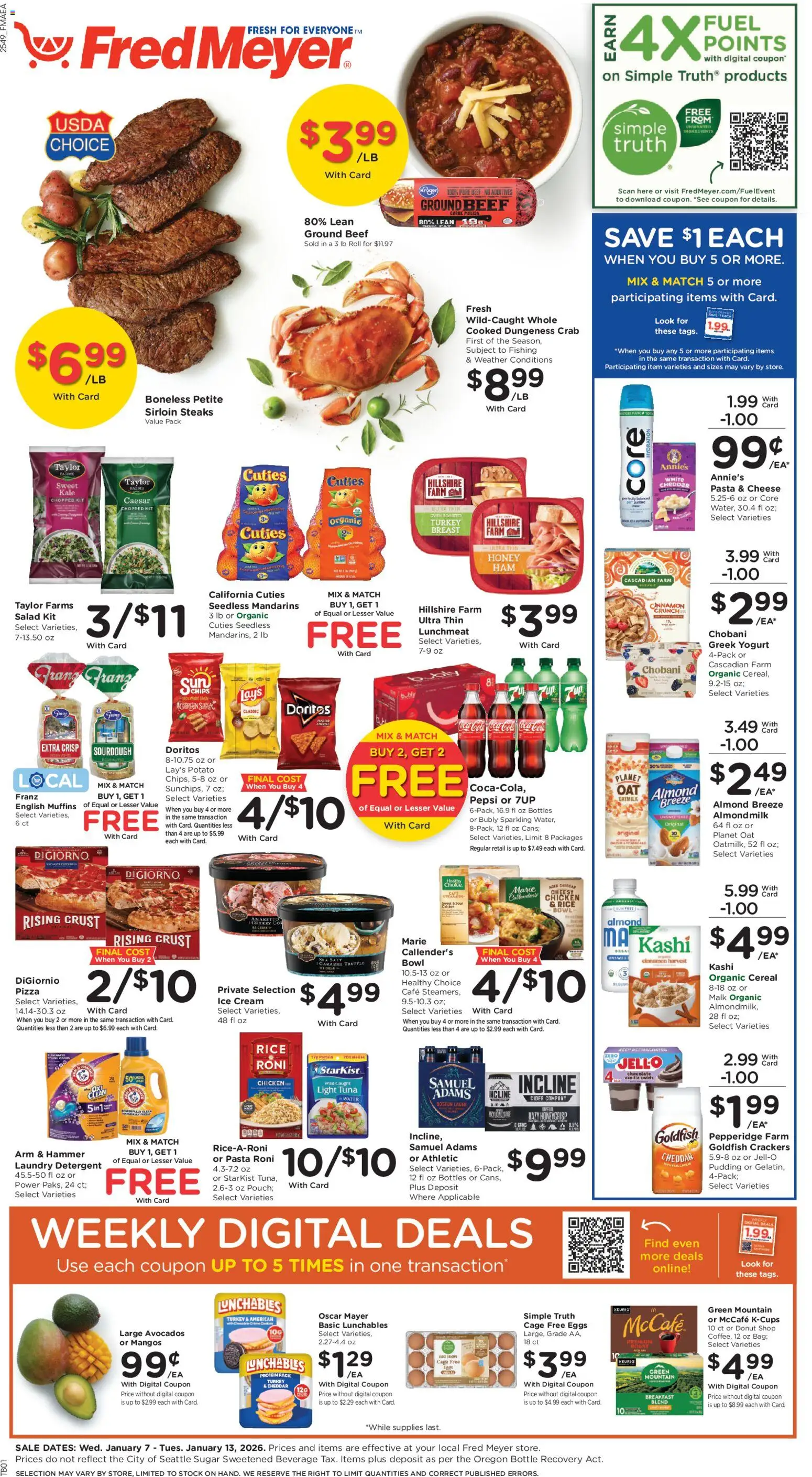 Ad Preview of Fred Meyer Weekly Ad from 01/07/2026
