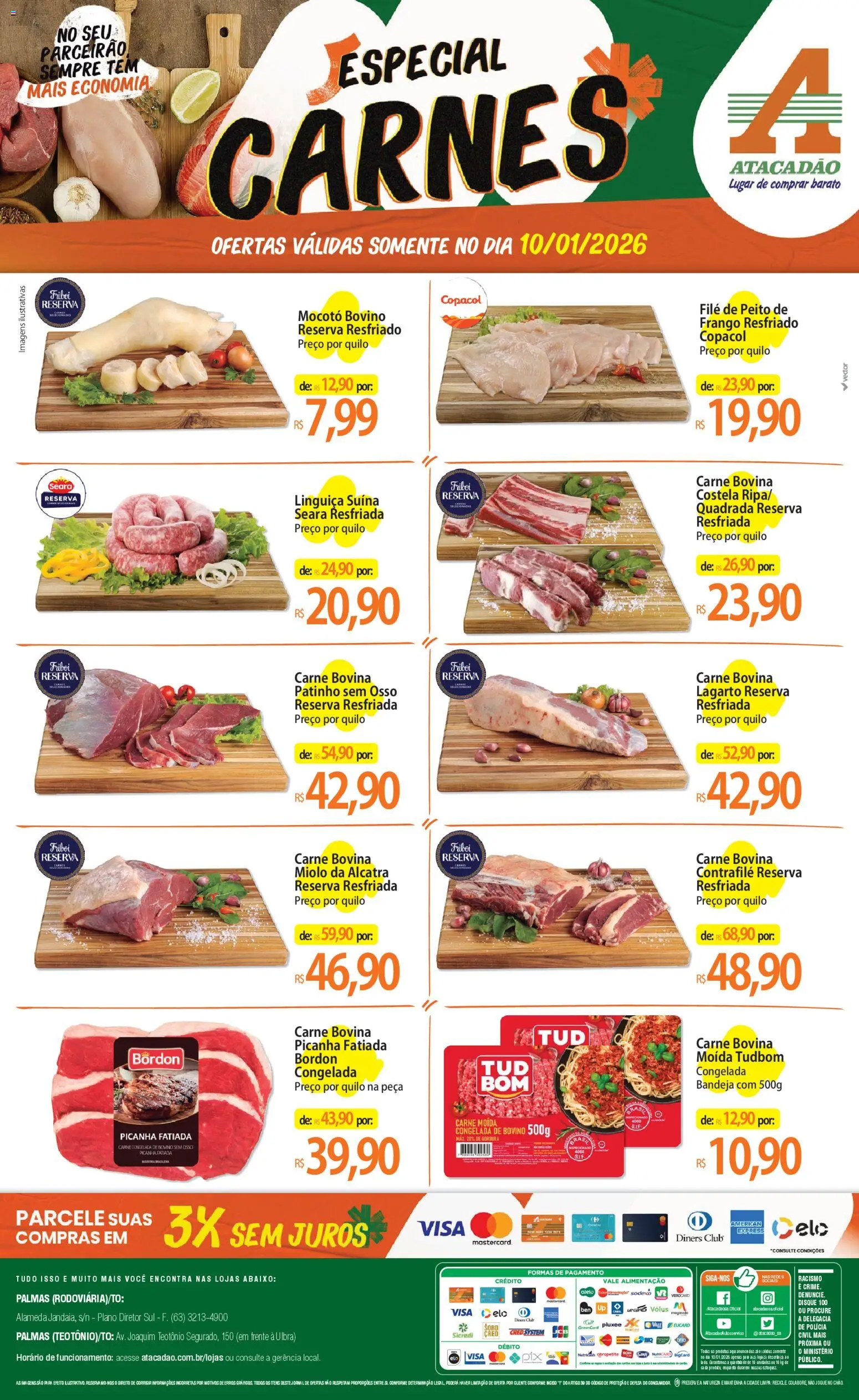 Pré-Visualização do folheto "Ofertas - TO" da loja Atacadão válido a partir de 10/01/2026