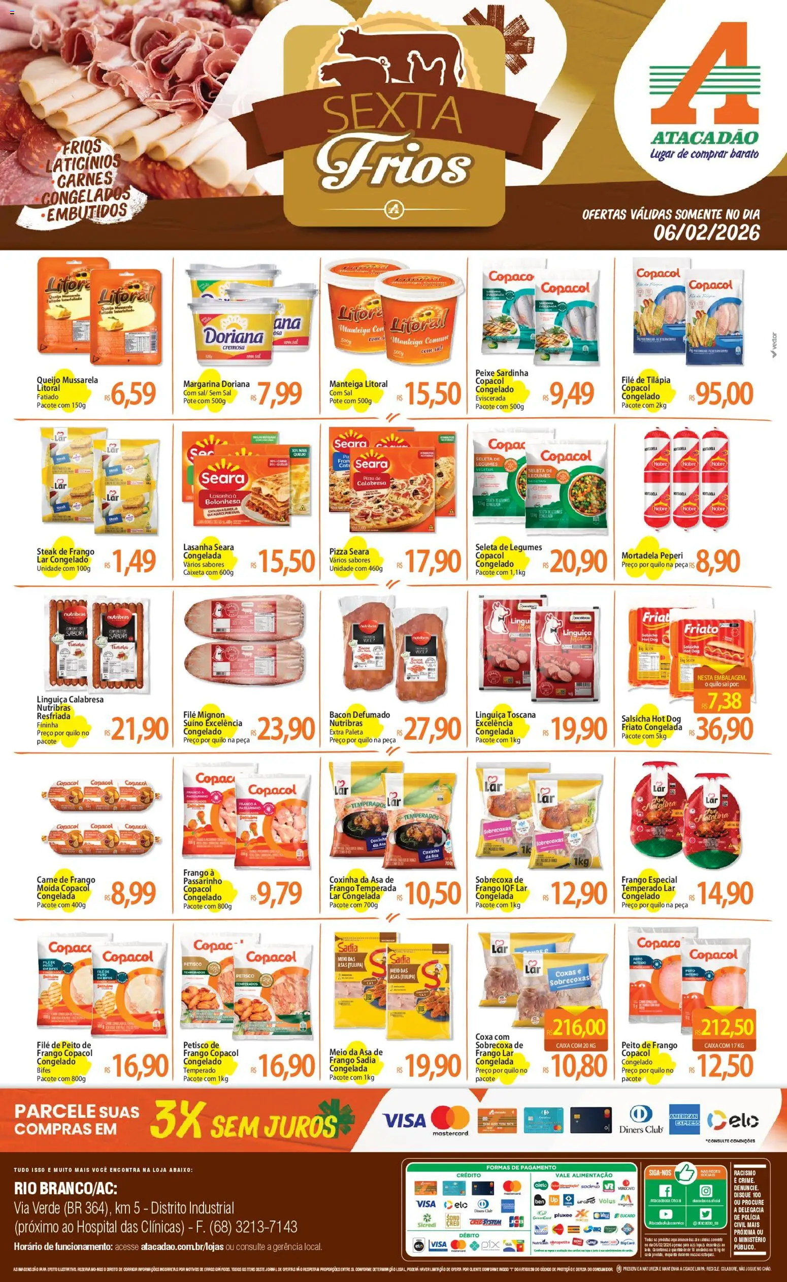 Pré-Visualização do folheto "Ofertas - AC" da loja Atacadão válido a partir de 06/02/2026