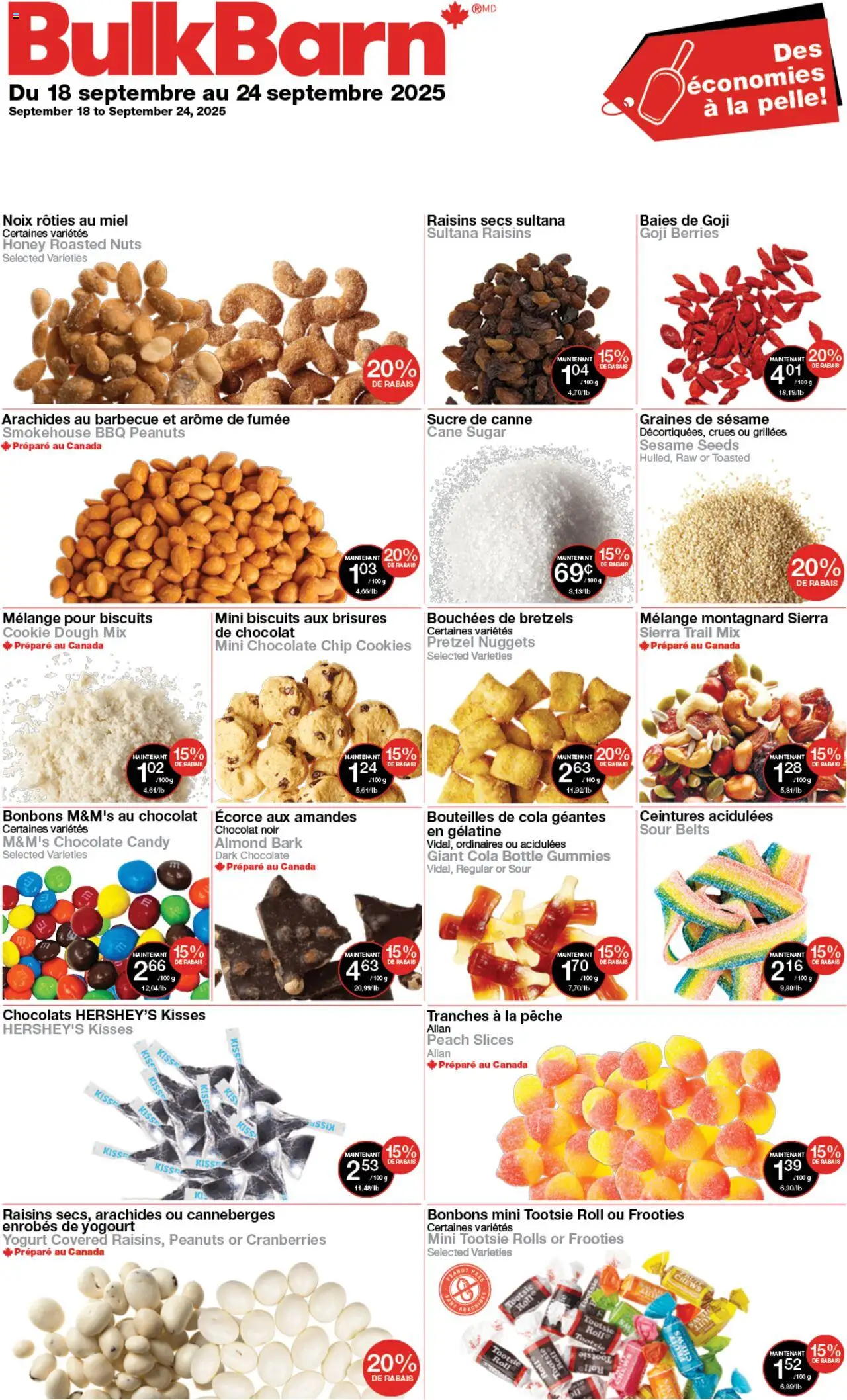 Bulk Barn flyer valid from Sep 18, 2025 - page number 1
