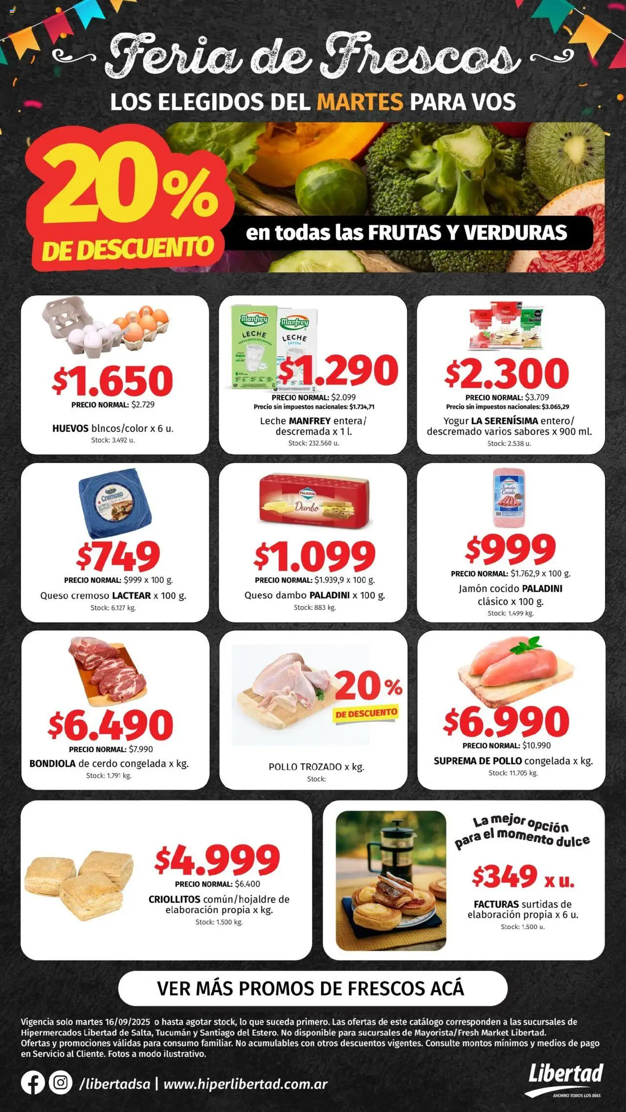Hipermercado Libertad Feria de Frescos - NOA del 16/09/2025 Online