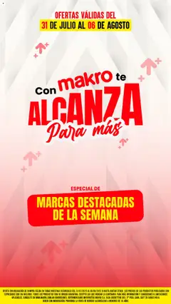 Vista previa del folleto de la tienda Makro válido desde el 31/07/2025 