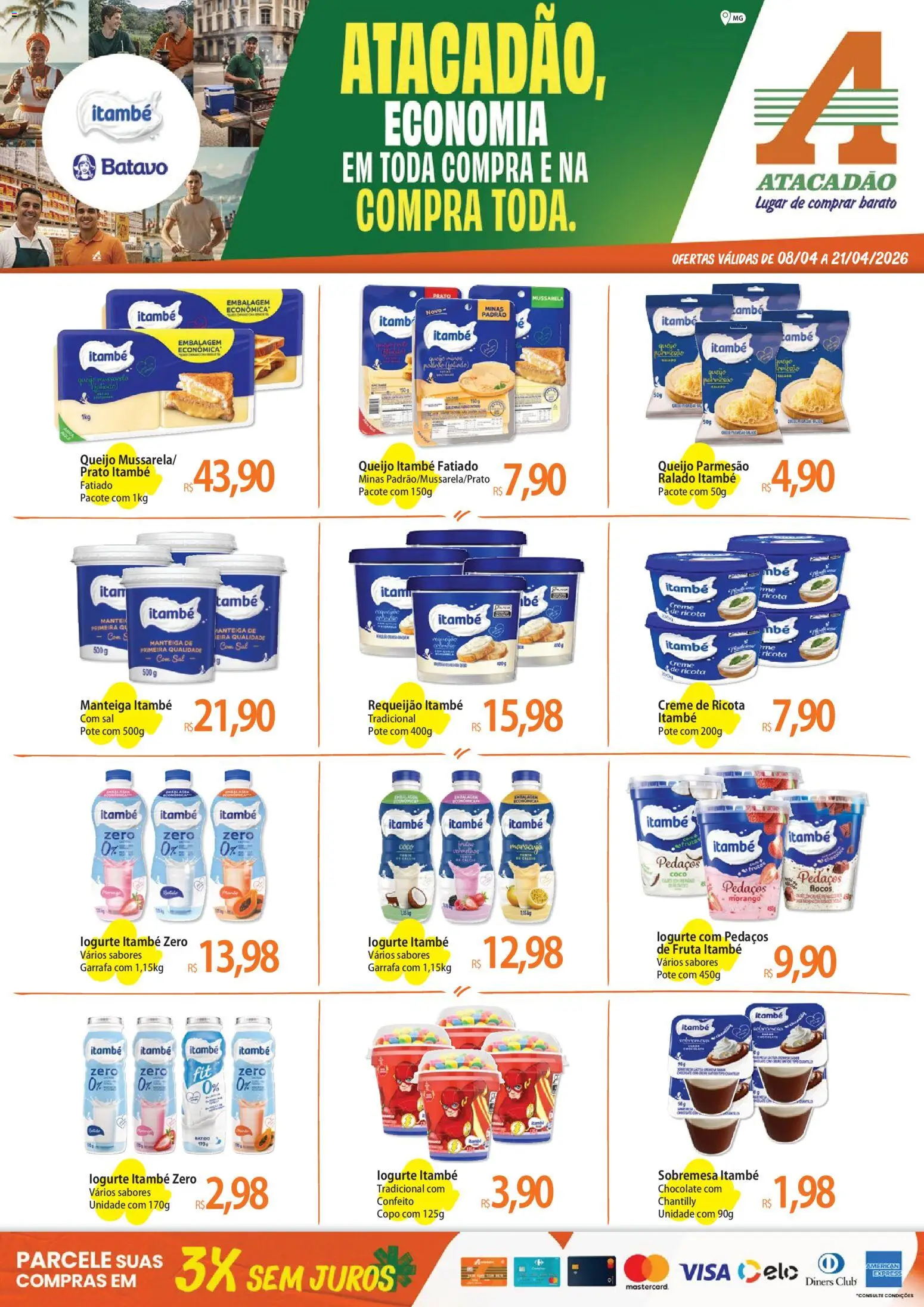 Pré-Visualização do folheto "Atacadão ofertas - MG" da loja Atacadão válido a partir de 08/04/2026