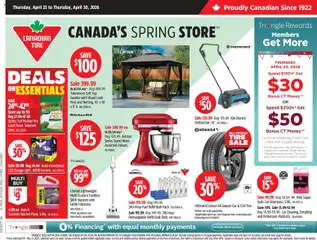 Un aperçu du dépliant Canadian Tire weekly flyer du magasin Canadian Tire est valide à partir 23 avr. 2026