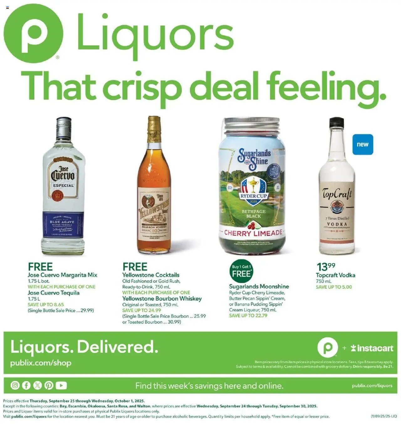 Publix Weekly ad from (09/25/2025) - Ad this week, Flyer - Page number 1