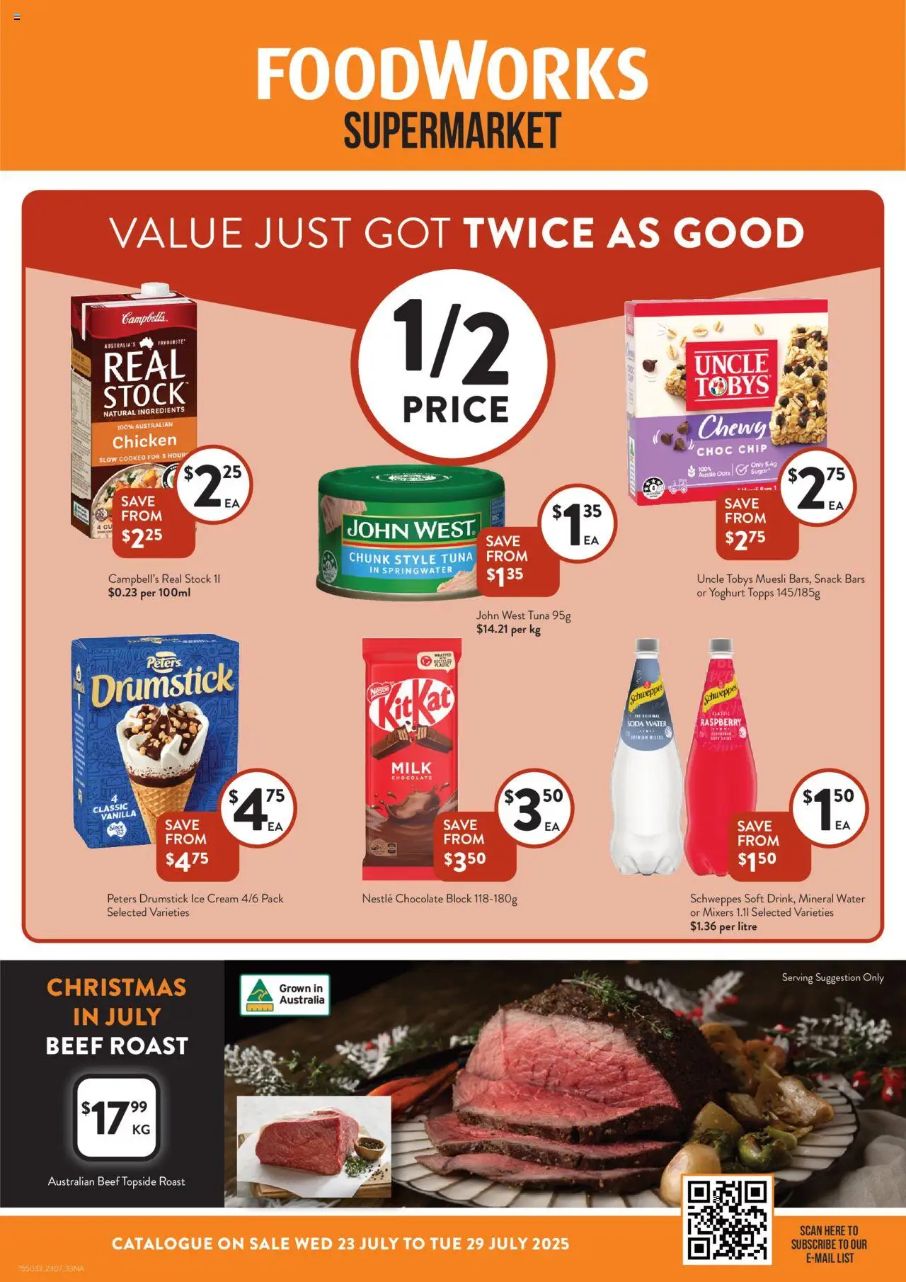 Foodworks catalogue valid from 23/07/2025 - page 1