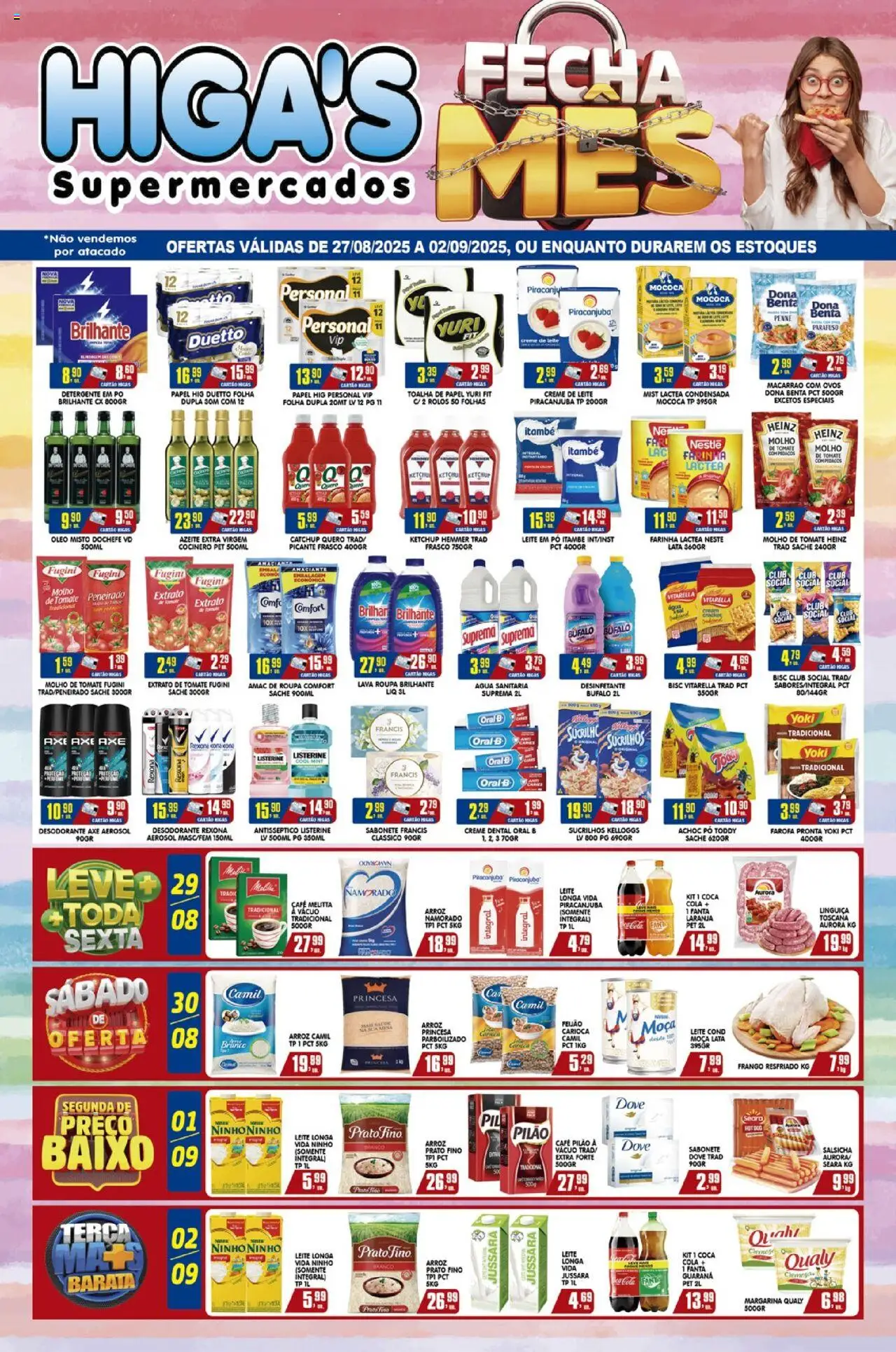 Higa's Supermercado folheto "Ofertas da semana" válido a partir de 27/08/2025 - número de página 1