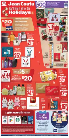 Un aperçu du dépliant Holidays Booklet du magasin Jean Coutu est valide à partir 11 déc. 2025