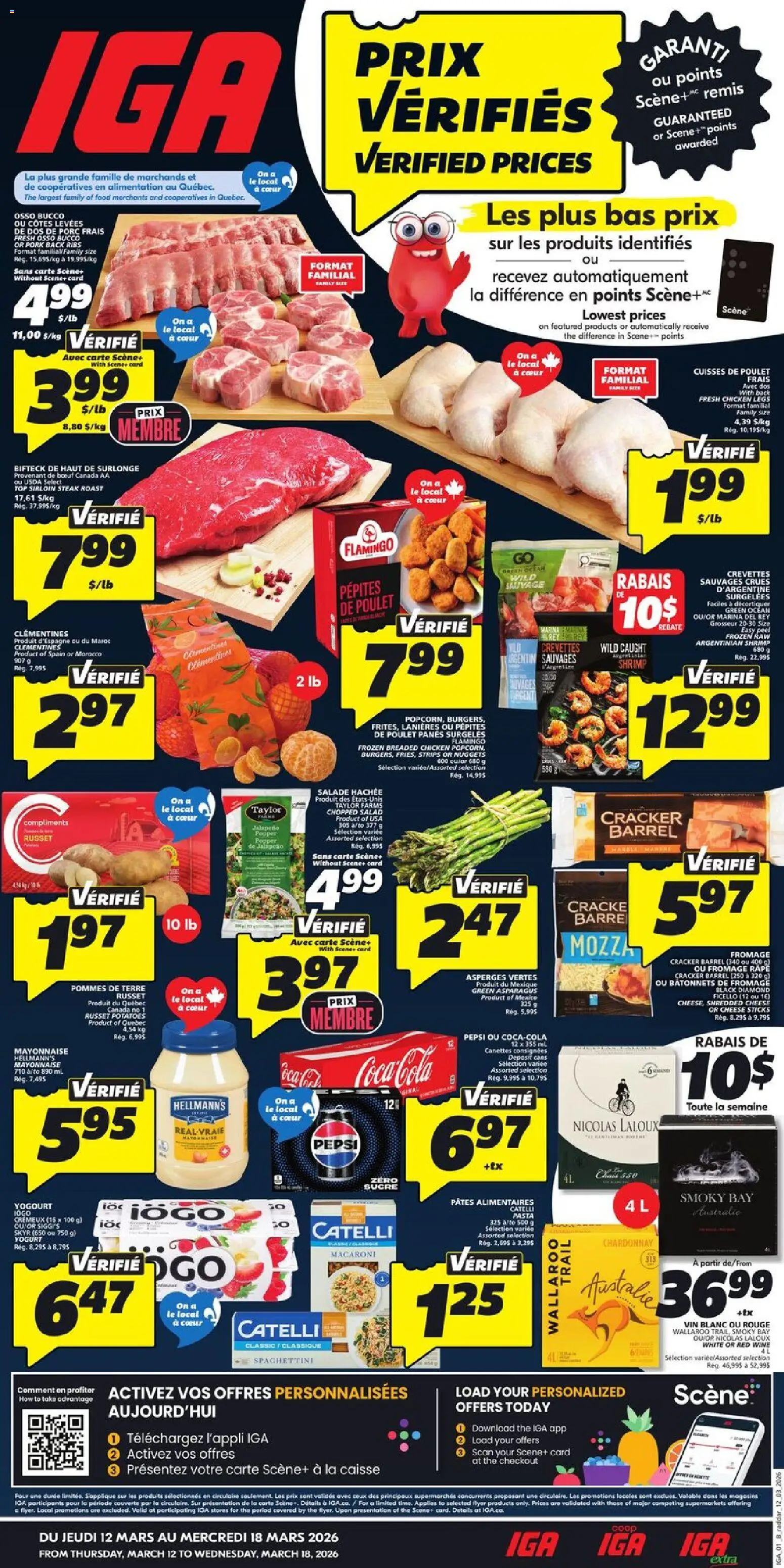 Preview of leaflet IGA circulaire - Quebec from shop IGA is valid from Mar 12, 2026