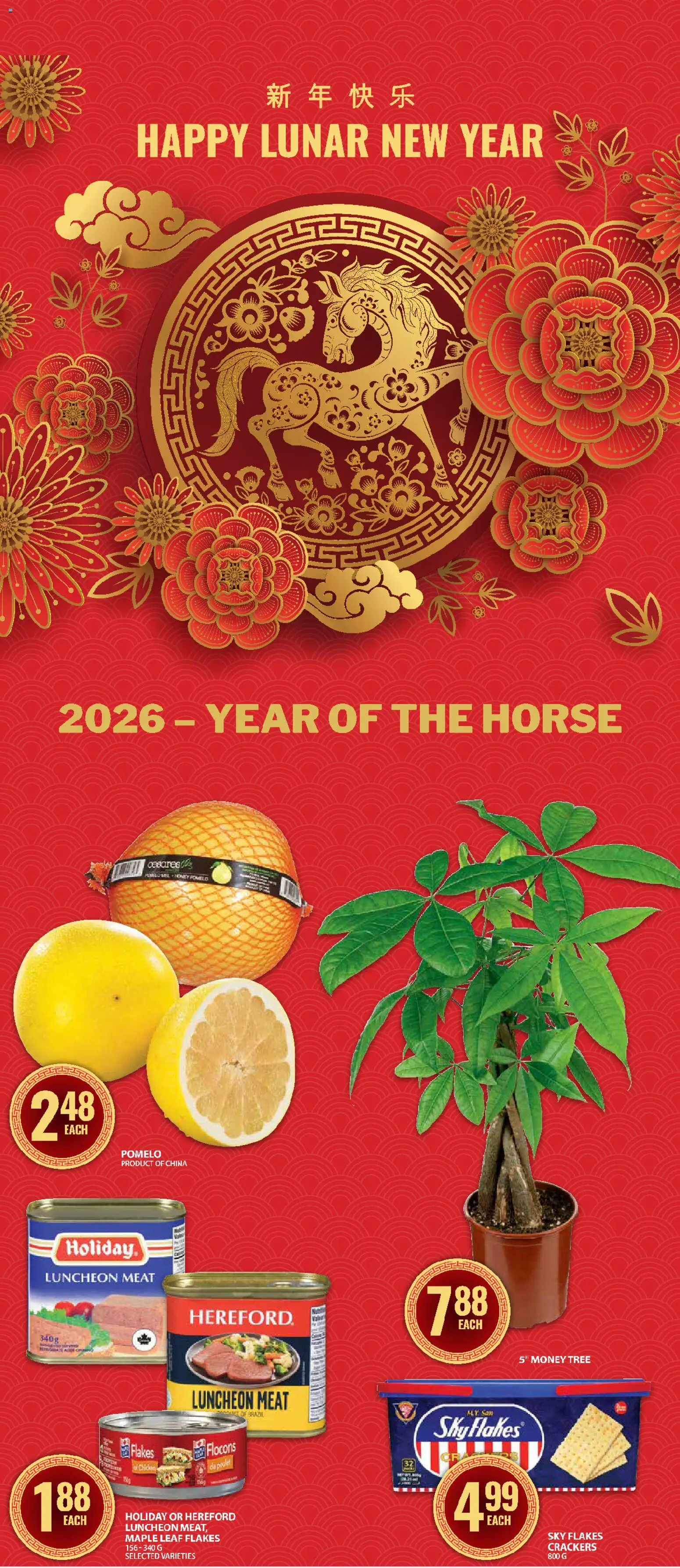 Preview of leaflet Lunar New Year Book - Kanata from shop Food Basics is valid from Feb 05, 2026