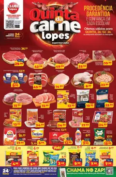 Pré-Visualização do folheto "Ofertas da semana" da loja Lopes Supermercados válido a partir de 26/02/2026