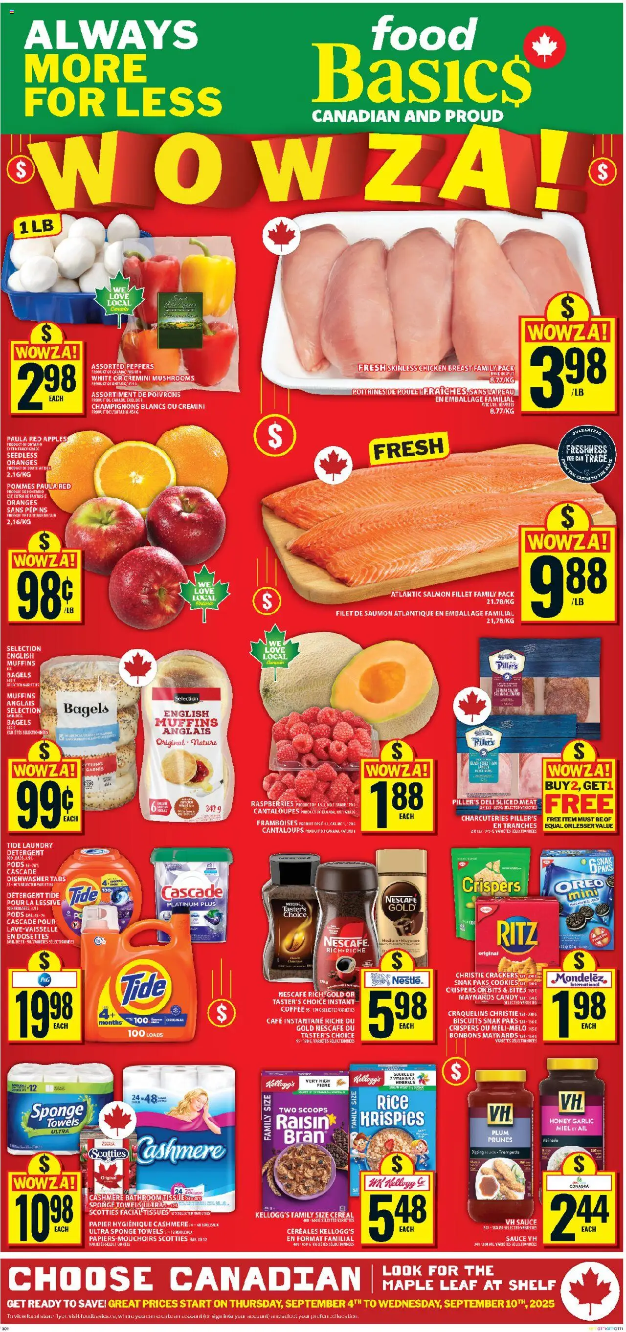 Food Basics flyer valid from Sep 04, 2025 - page number 1