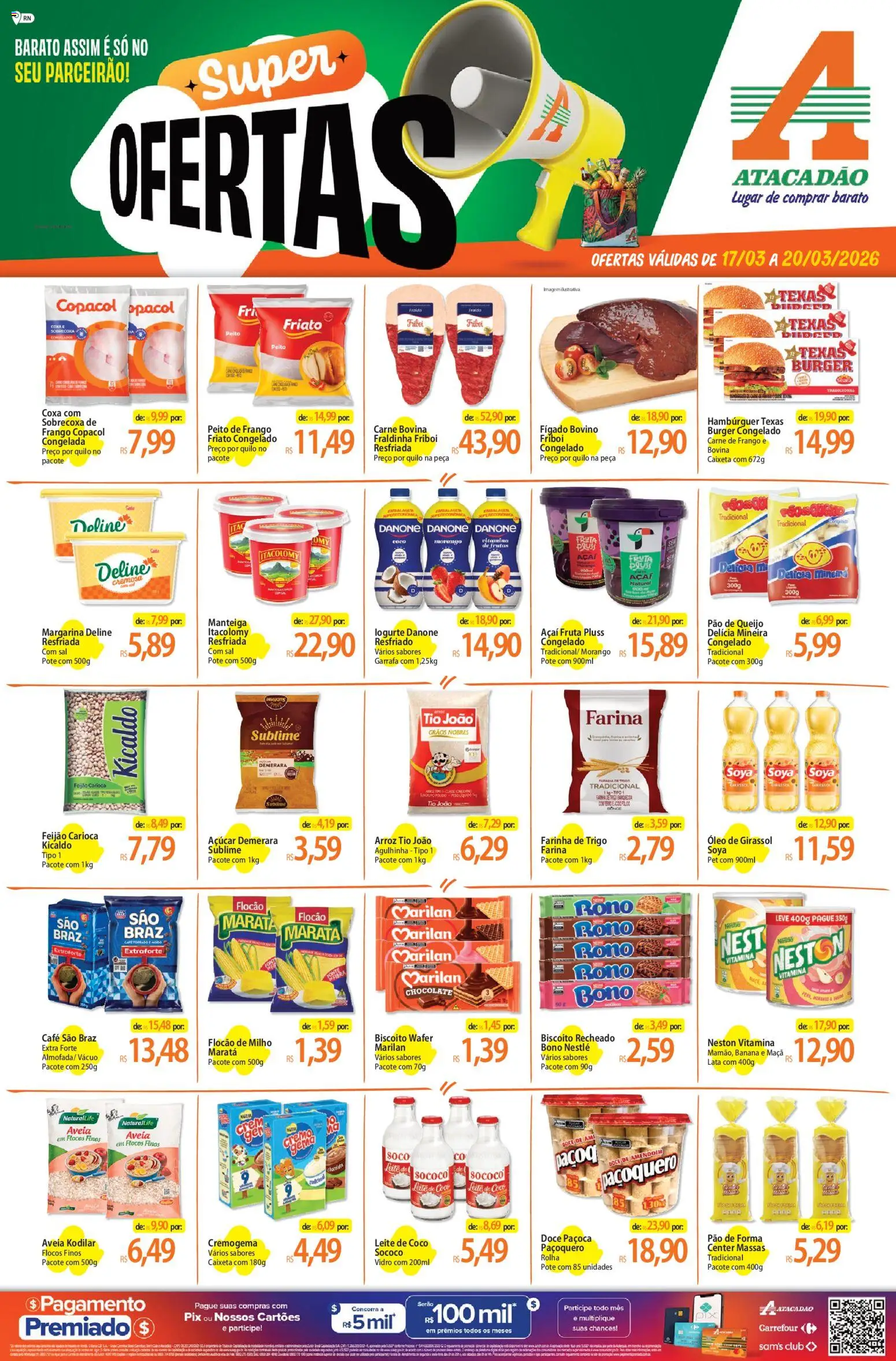 Pré-Visualização do folheto "Atacadão ofertas - RN" da loja Atacadão válido a partir de 17/03/2026