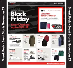 Preview of leaflet Black Friday Flyer from shop Sport Chek is valid from Nov 26, 2025