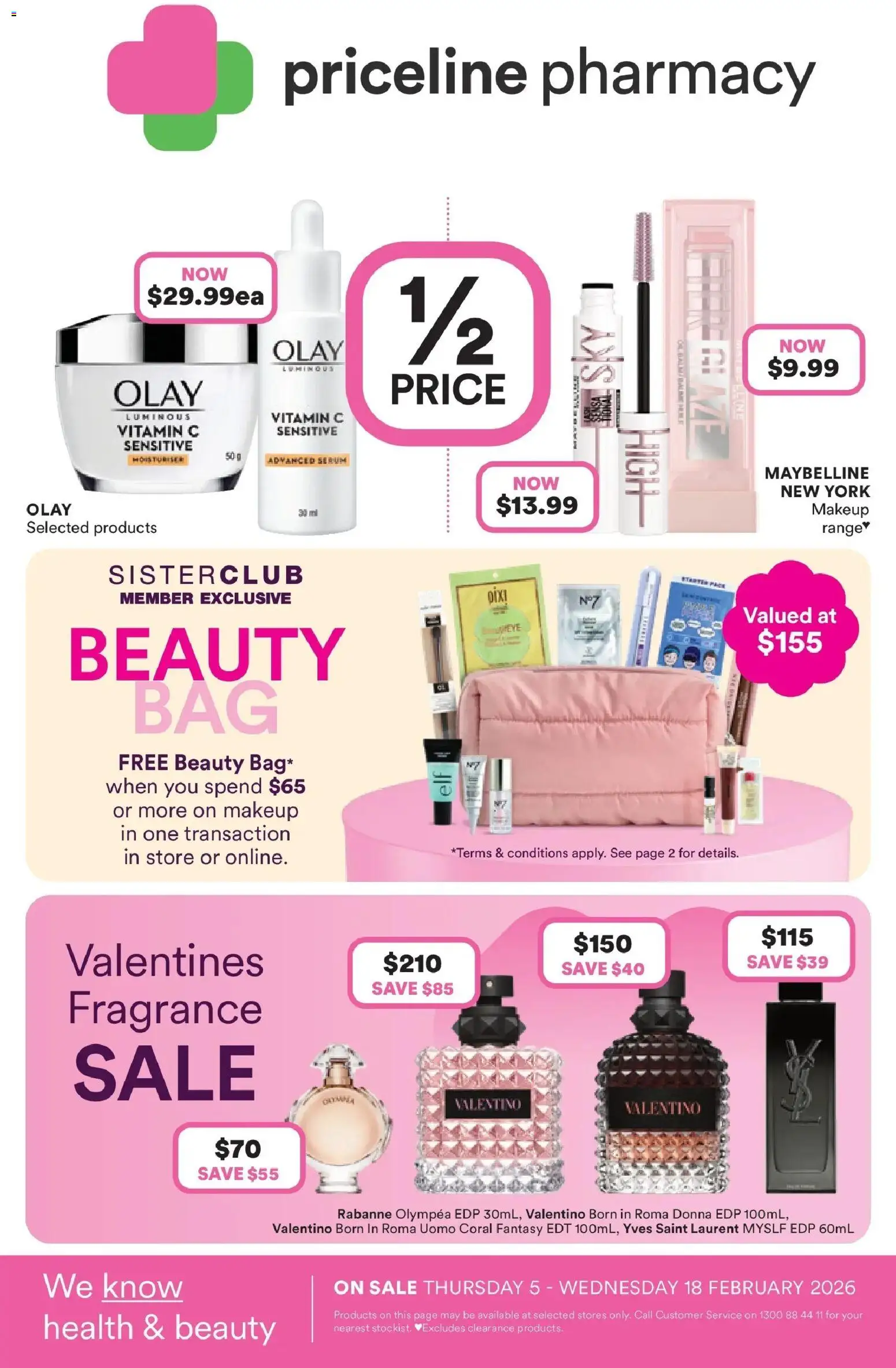Preview of catalogue Catalogue Wollongong from shop Priceline Pharmacy valid 05/02/2026
