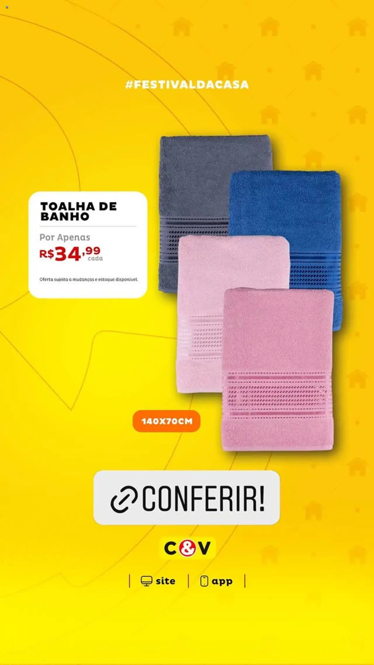 Casa e Video folheto "Promoções" válido a partir de 26/08/2025 - número de página 1 - Toalha de banho