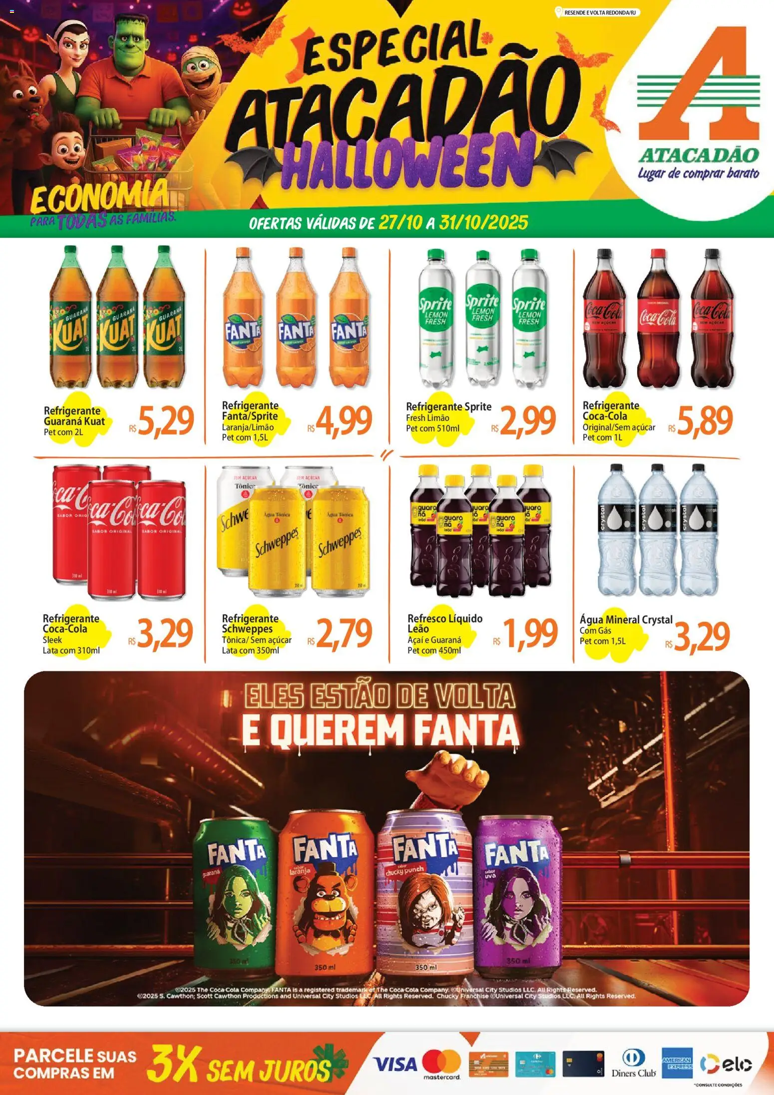 Atacadão folheto "Ofertas - RJ" válido a partir de 27/10/2025 - número de página 1