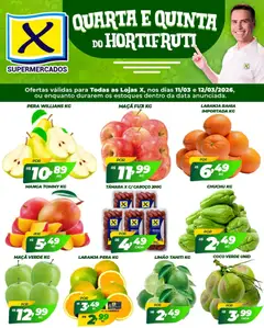 Pré-Visualização do folheto "X Supermercados ofertas Hortifruti" da loja X Supermercados válido a partir de 11/03/2026