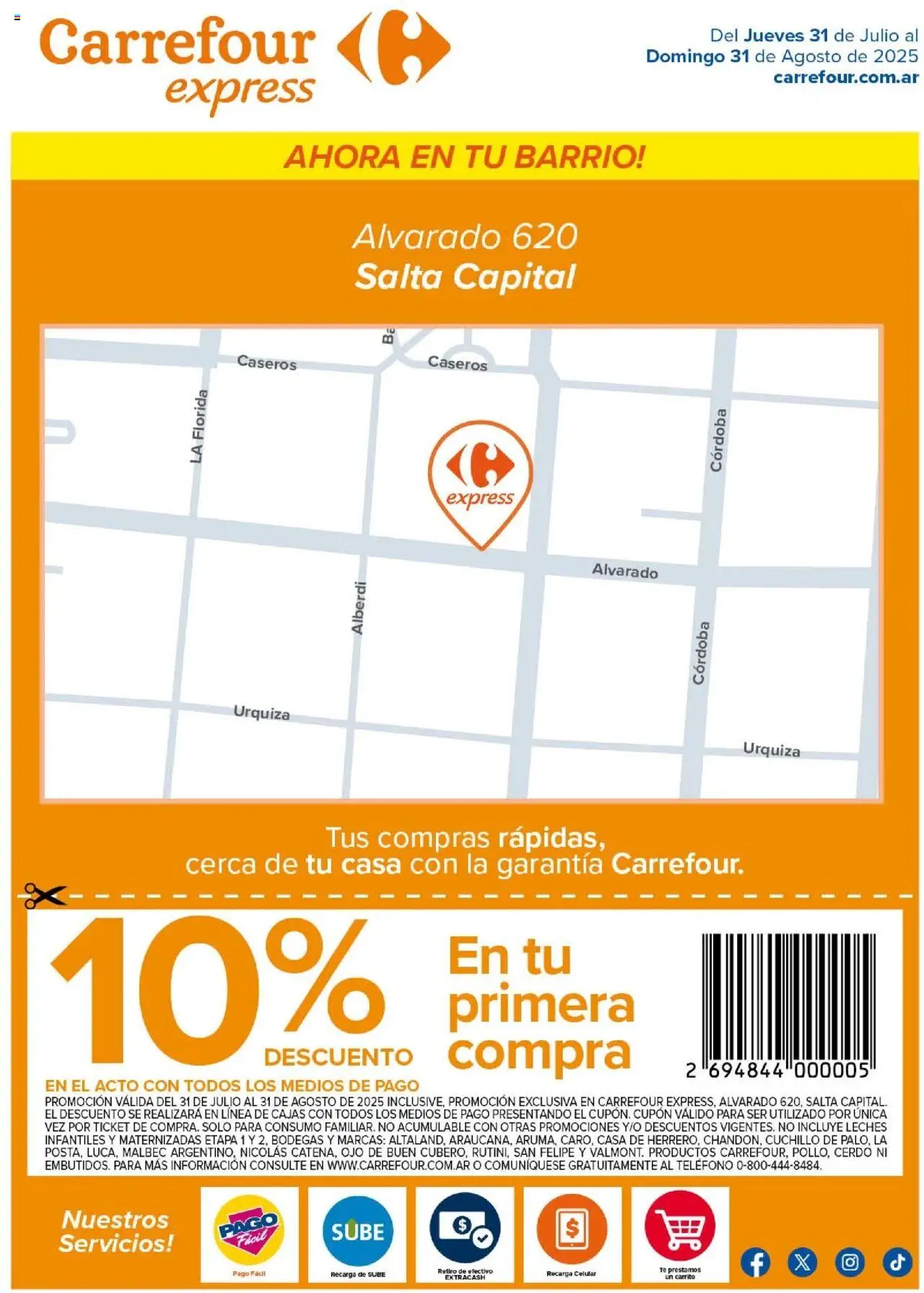 Carrefour Ofertas Express - Salta del 31/07/2025 >> Catálogo