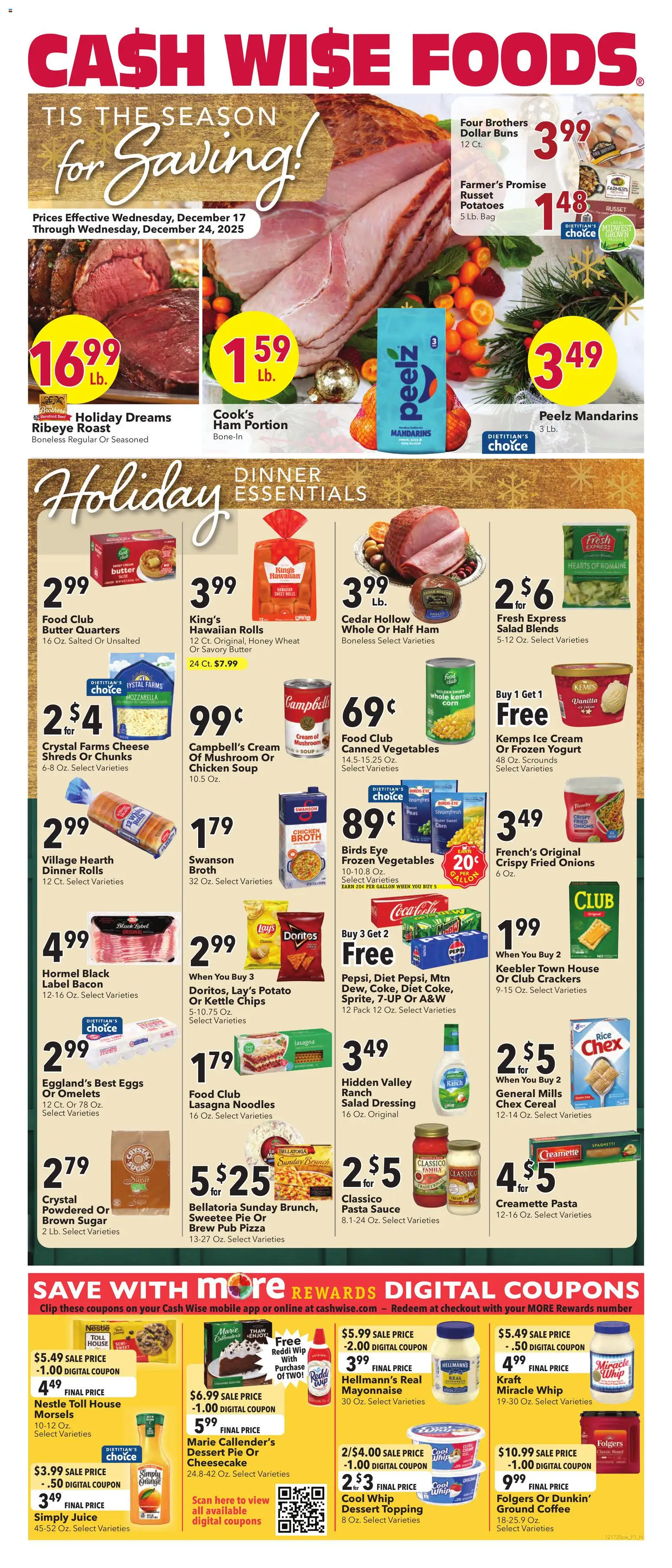 Ad Preview of Cash Wise Weekly Ad from 12/17/2025