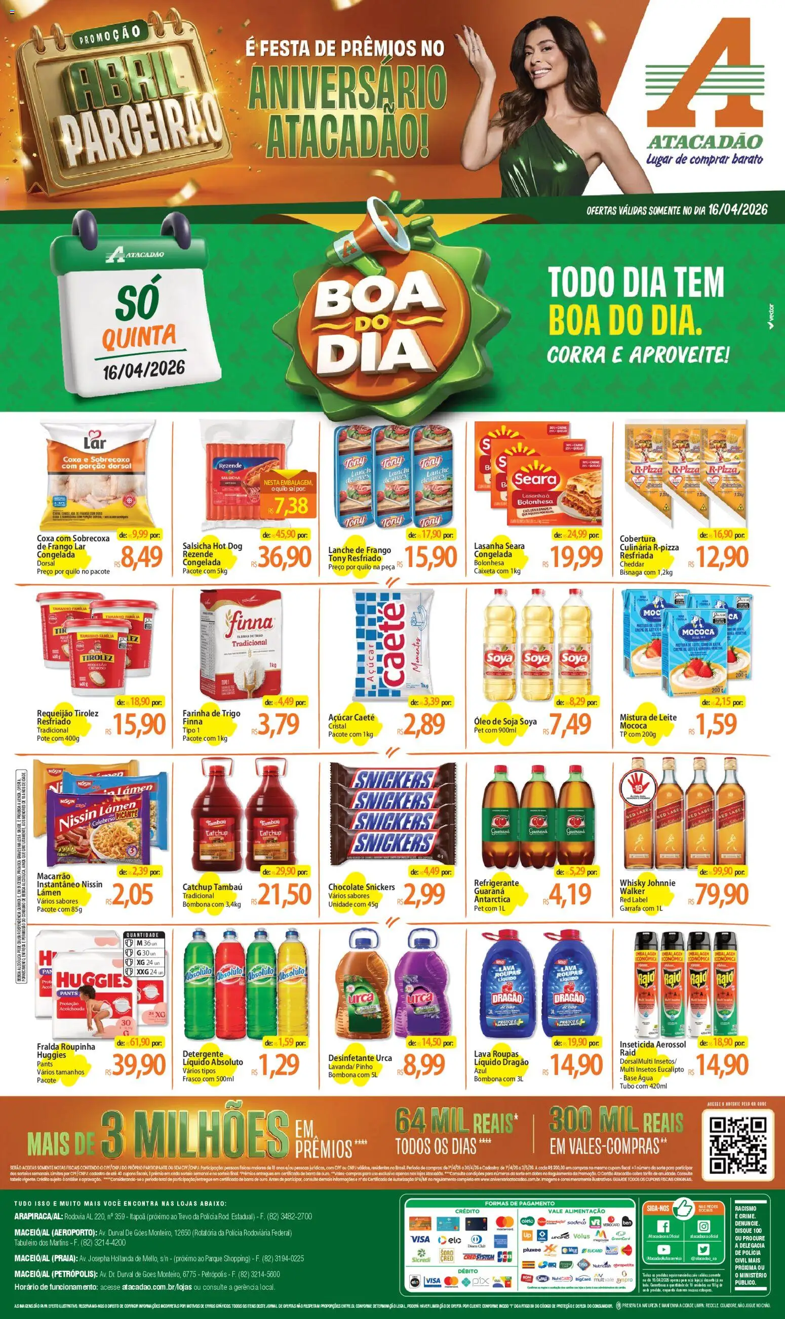 Pré-Visualização do folheto "Atacadão ofertas - AL" da loja Atacadão válido a partir de 16/04/2026