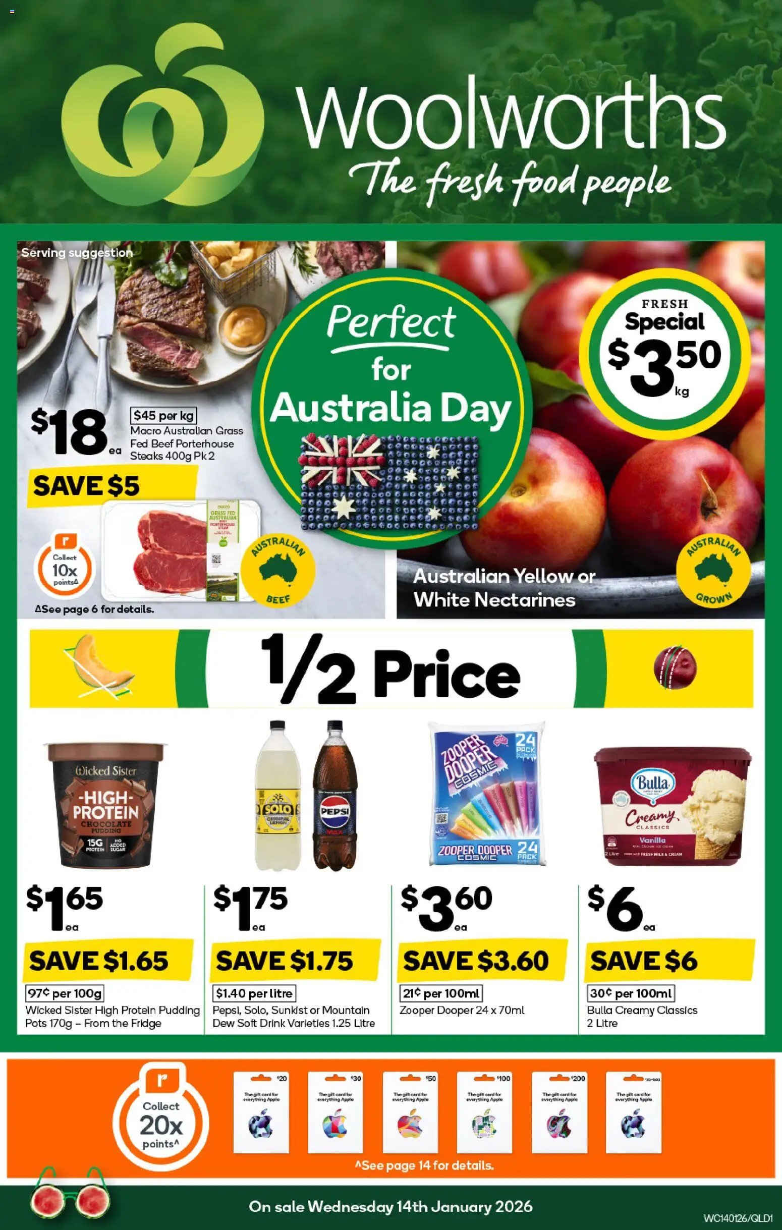 Preview of catalogue Weekly Specials Catalogue QLD from shop Woolworths valid 14/01/2026