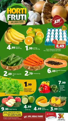Pré-Visualização do folheto "Ofertas Hortifruti" da loja São Judas Tadeu válido a partir de 04/11/2025