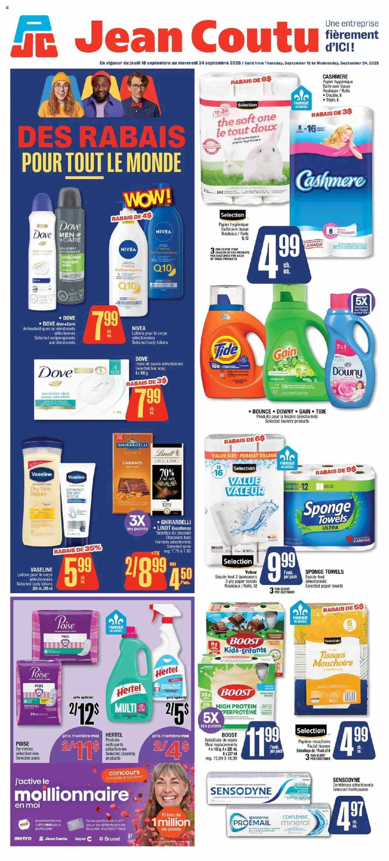 Jean Coutu flyer valid from Sep 18, 2025 - page number 1