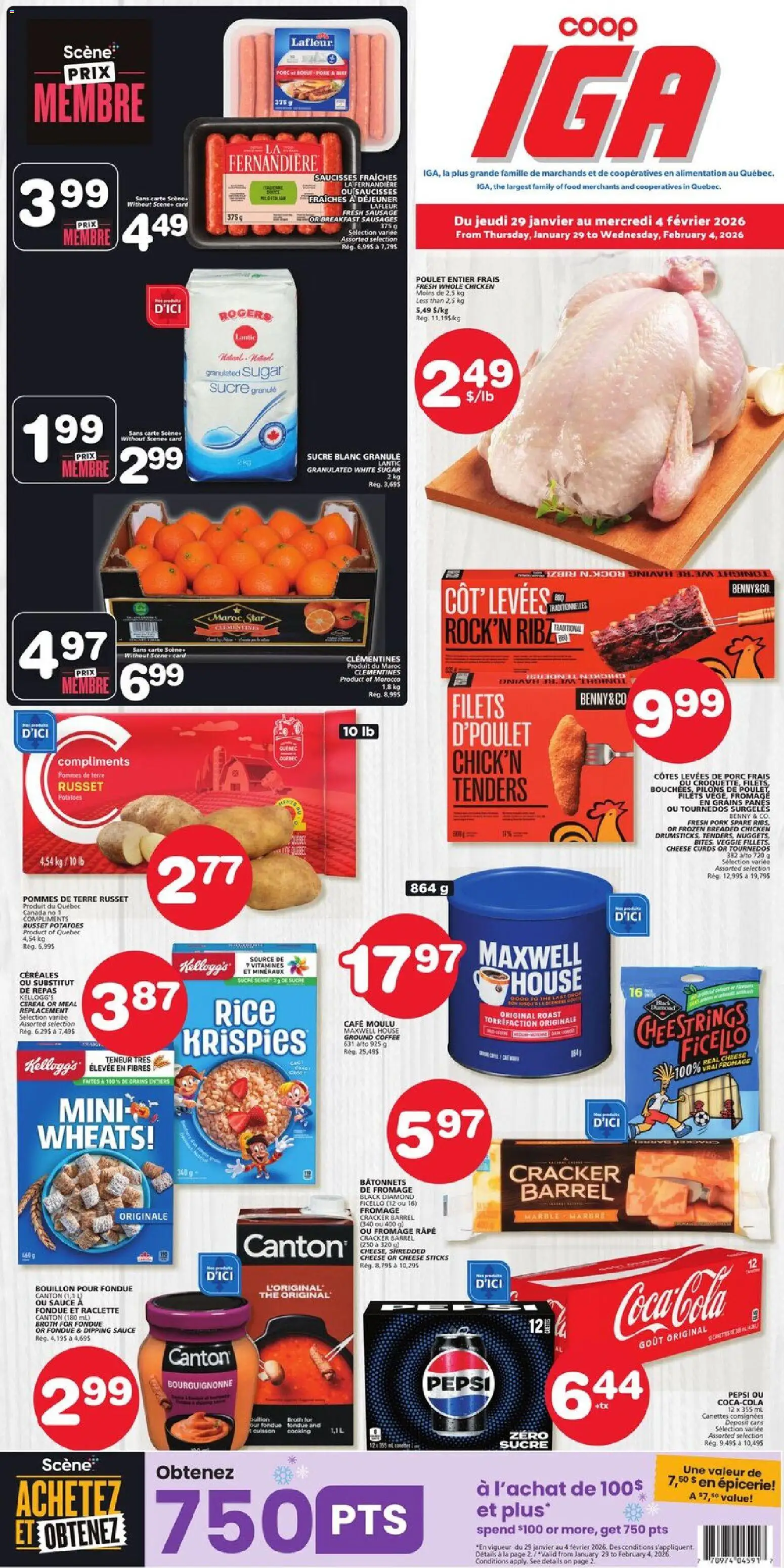 Preview of leaflet Îles de la Madeleine from shop IGA is valid from Jan 29, 2026