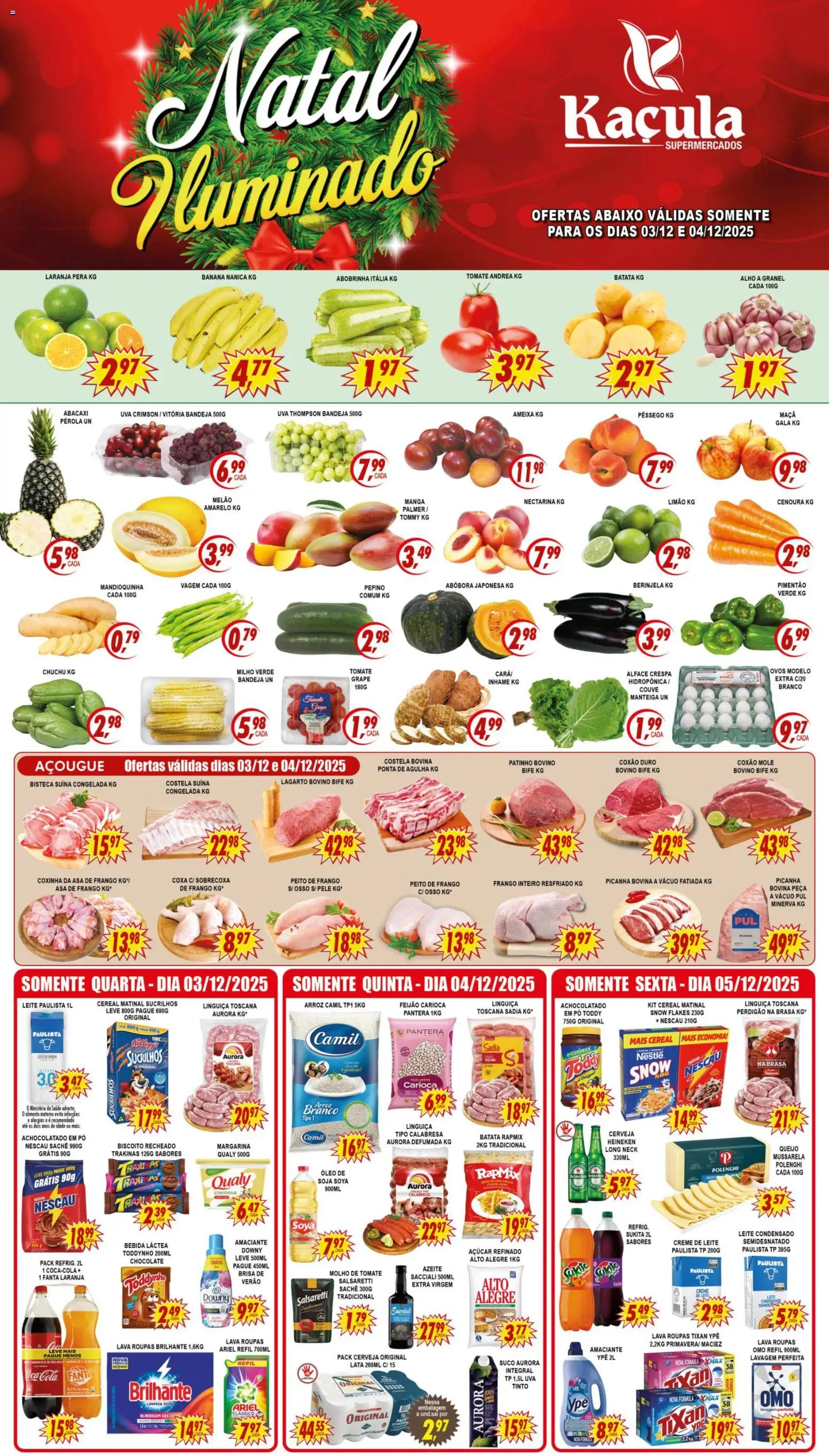 Pré-Visualização do folheto "Ofertas da semana" da loja Kaçula válido a partir de 03/12/2025