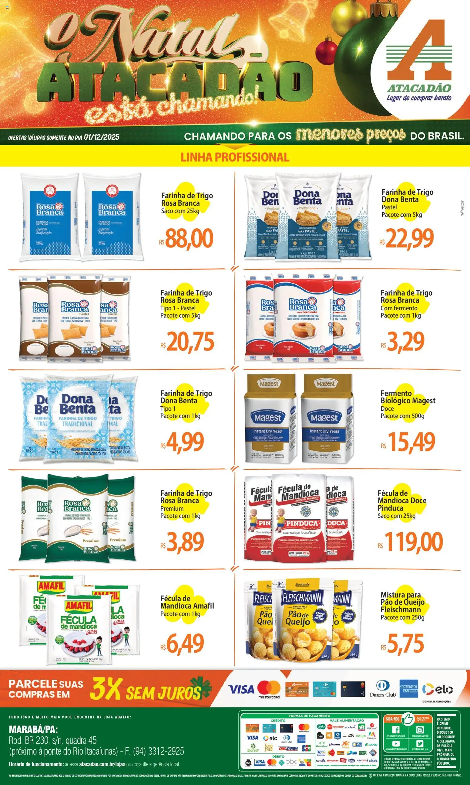 Pré-Visualização do folheto "Ofertas - PA" da loja Atacadão válido a partir de 01/12/2025
