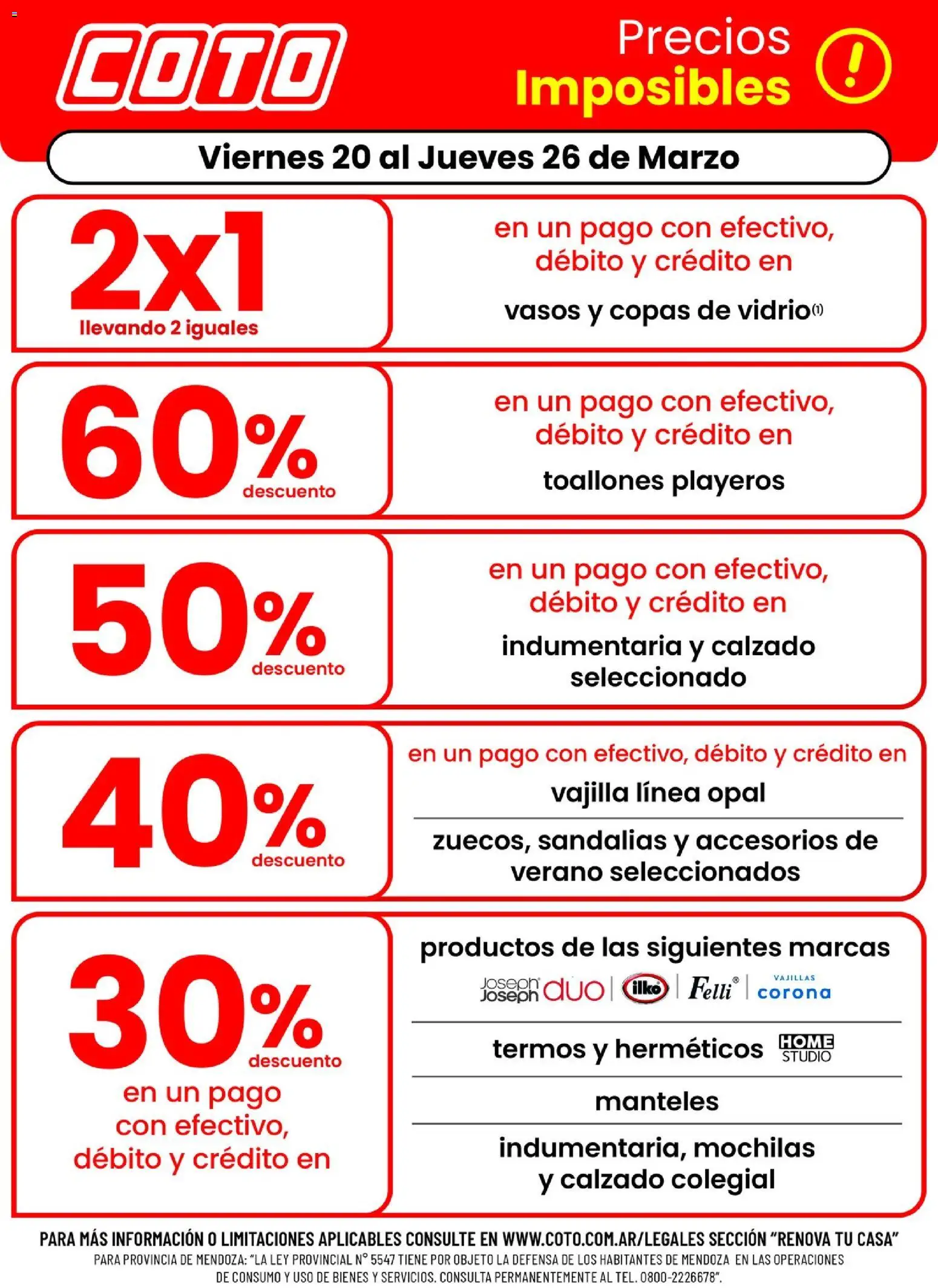 Vista previa del folleto de la tienda Coto válido desde el 20/03/2026 