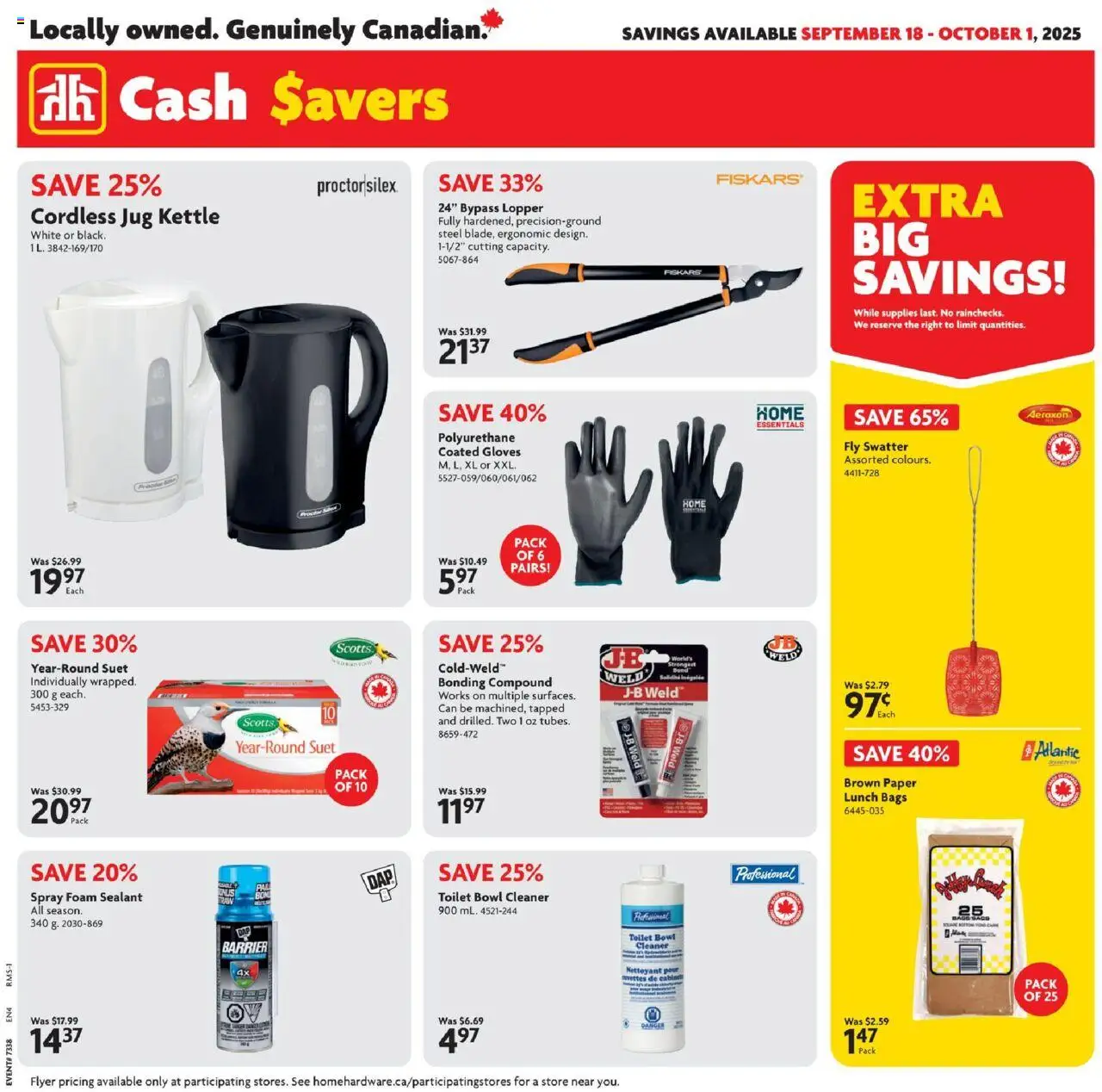 Home Hardware flyer valid from Sep 18, 2025 - page number 1