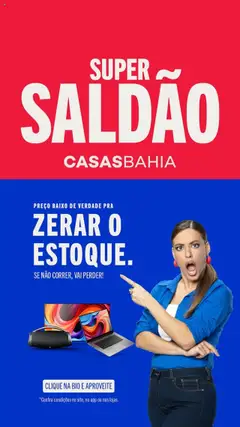 Pré-Visualização do folheto "Promoções" da loja Casas Bahia válido a partir de 17/07/2025