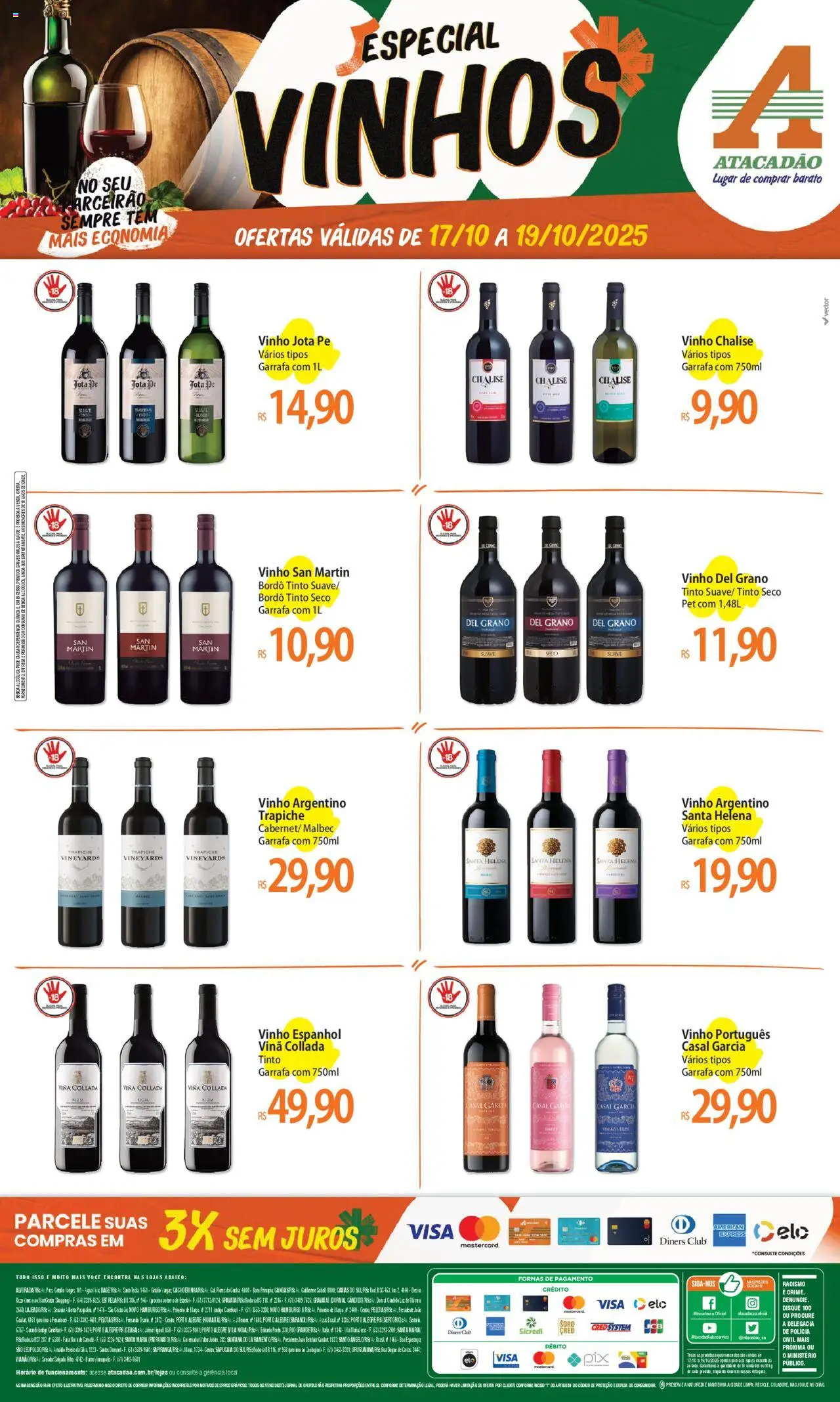 Atacadão folheto "Ofertas - RS" válido a partir de 17/10/2025 - número de página 1