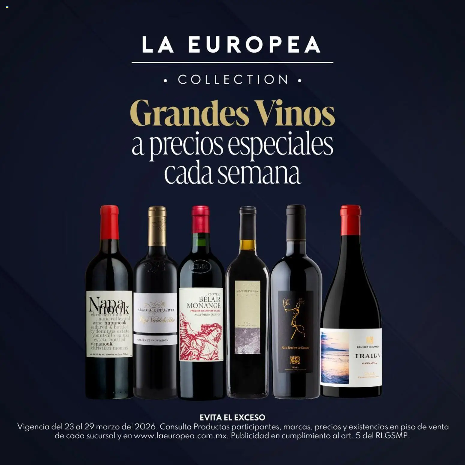 Vista previa las ofertas de la tienda La Europea - La Europea catálogo Grandes Vinos desde el 23/03/2026 