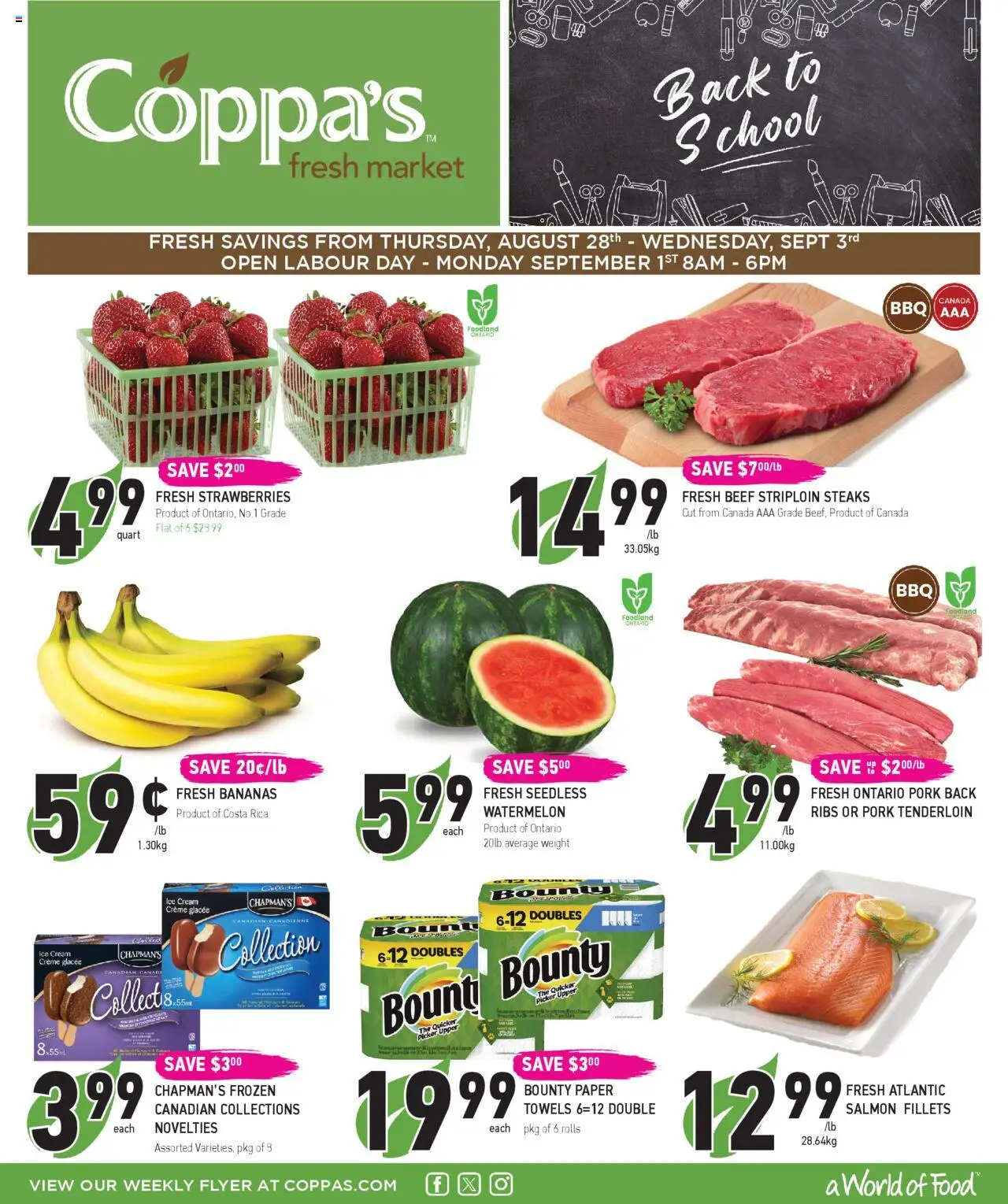 Coppas Fresh Market flyer valid from Aug 28, 2025 - page number 1