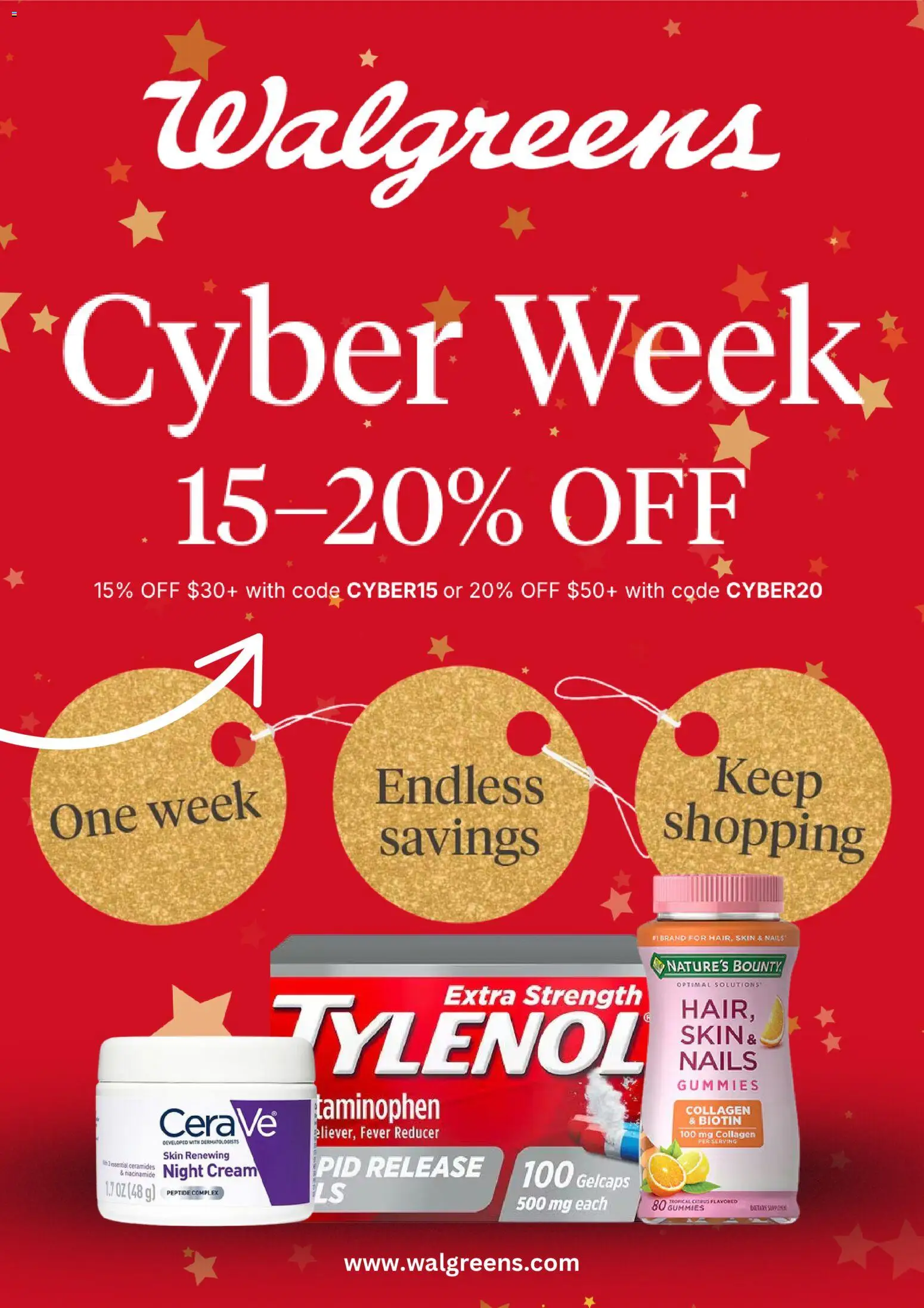 Ad Preview of Walgreens Cyber Week from 11/30/2025