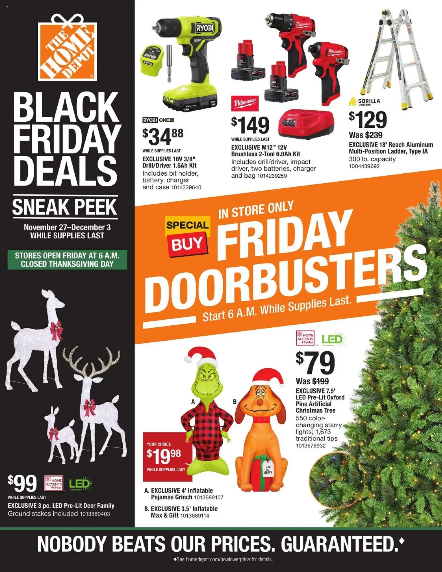 Ad Preview of Home Depot Black Friday from 11/24/2025