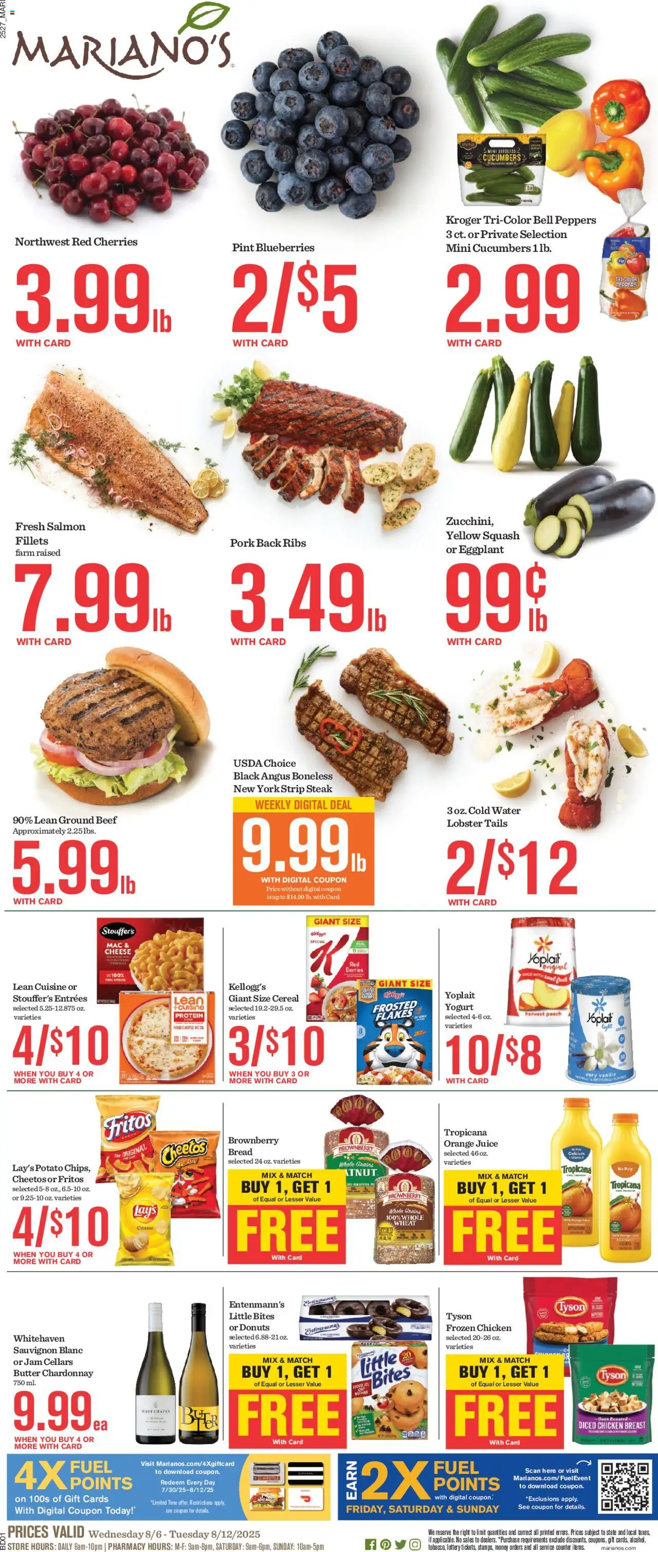 Mariano's Weekly Ad from 08/06/2025 - Flyer - Page number 1