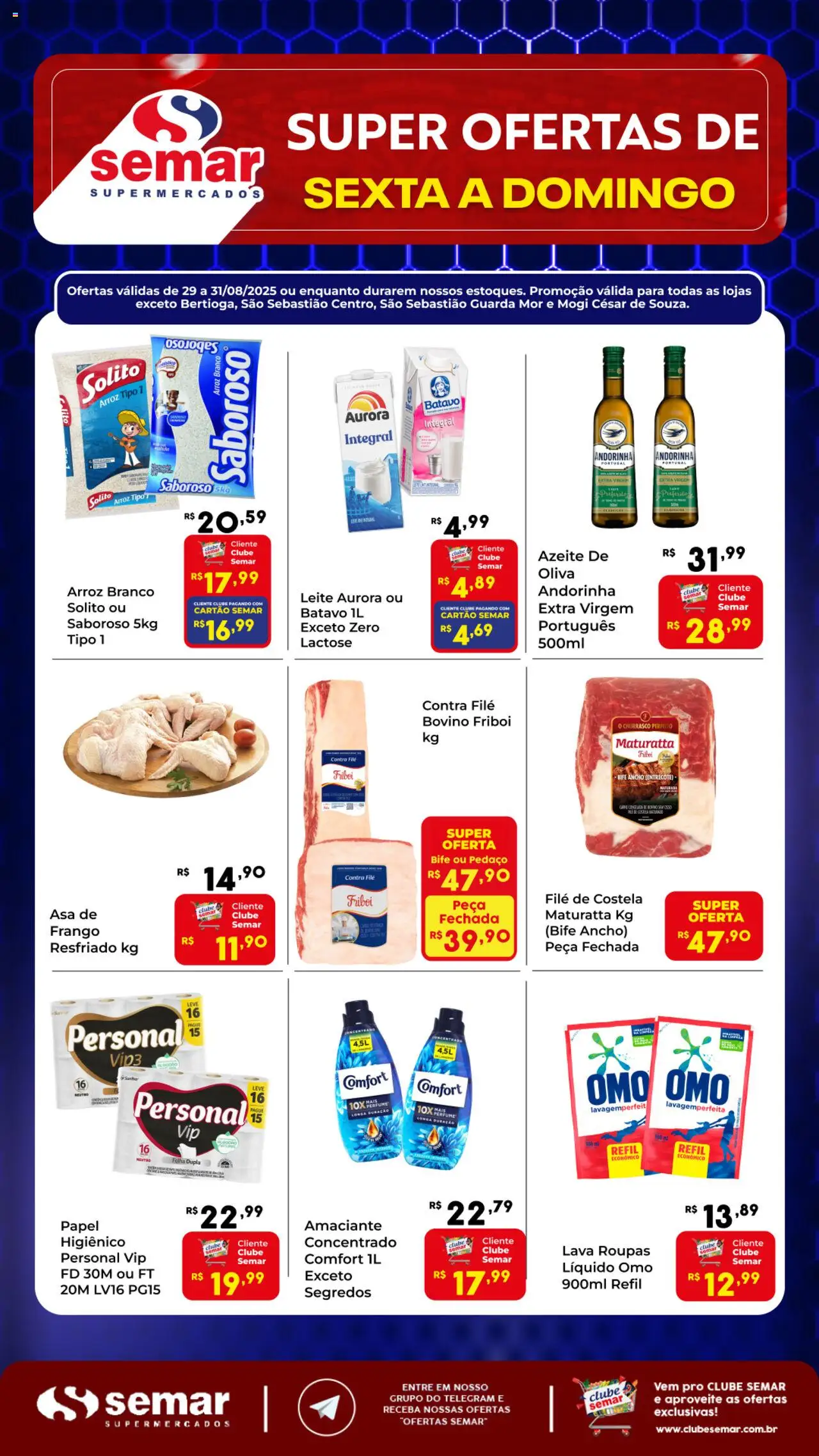 Semar Supermercado folheto "Ofertas da semana" válido a partir de 29/08/2025 - número de página 1
