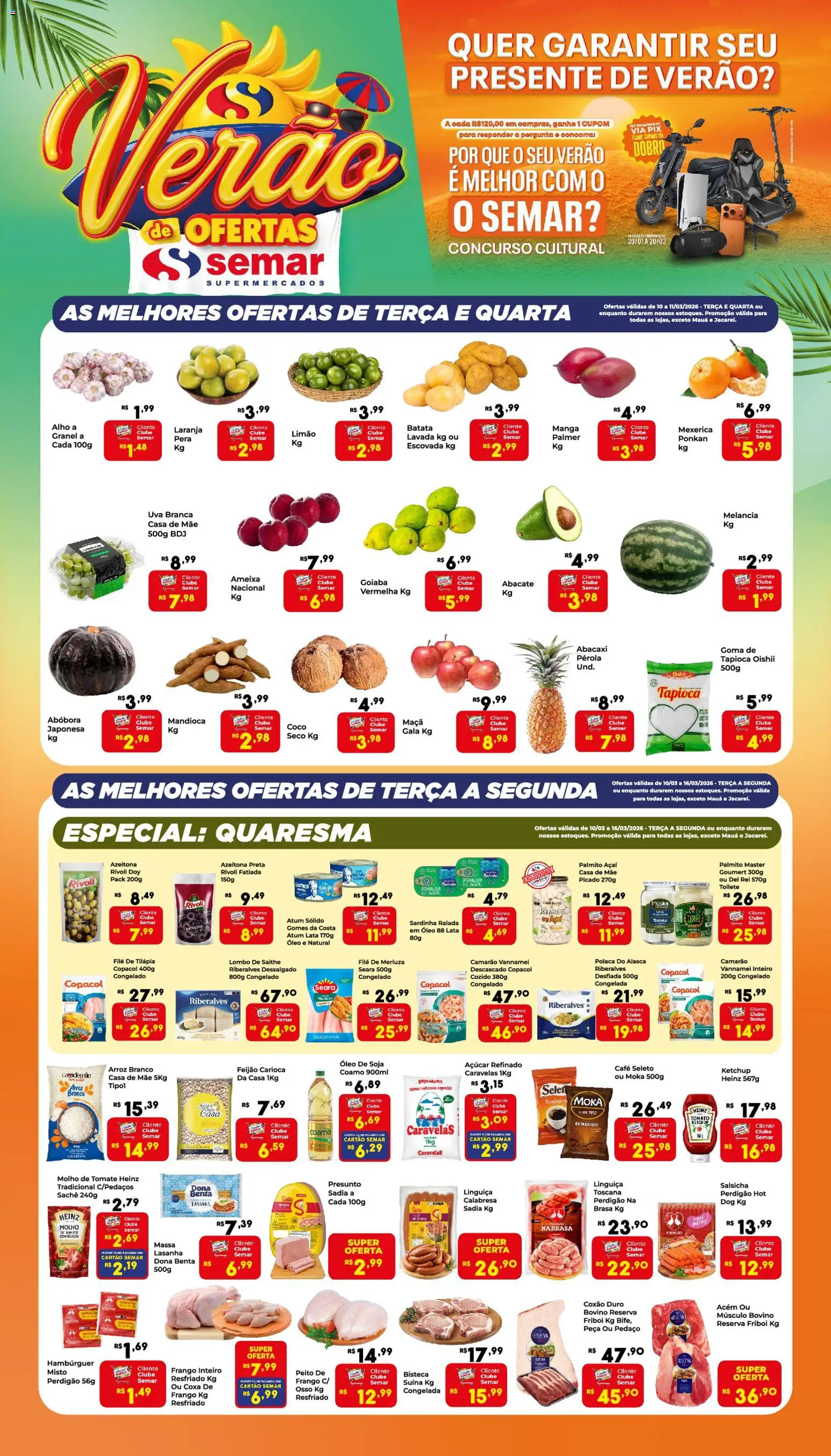 Pré-Visualização do folheto "Semar Supermercado - Ofertas da semana" da loja Semar Supermercado válido a partir de 10/03/2026